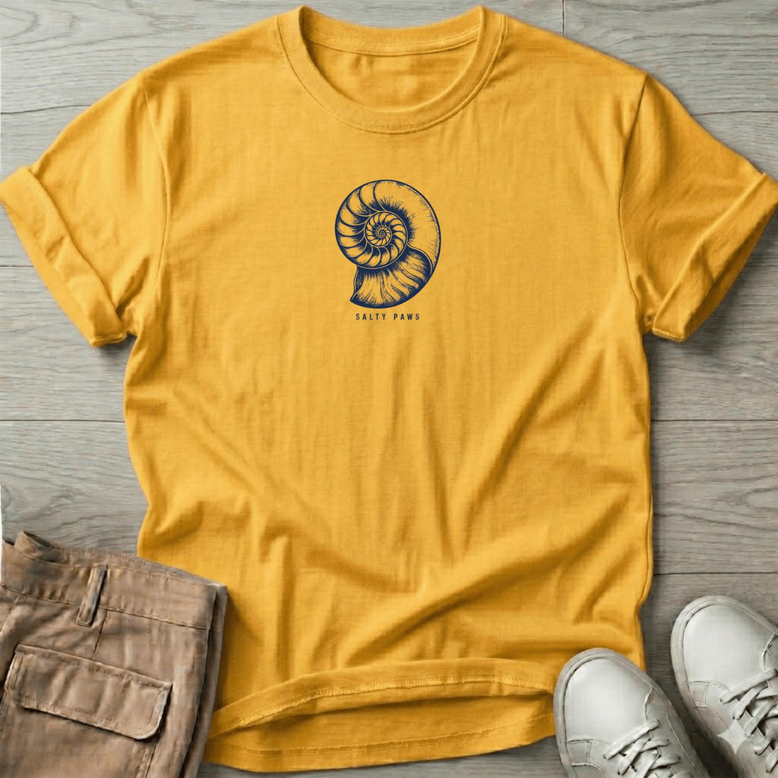 Nautilus Shell art tee