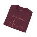 Bernese Mtn Dog Beach Ocean Line Art Tee