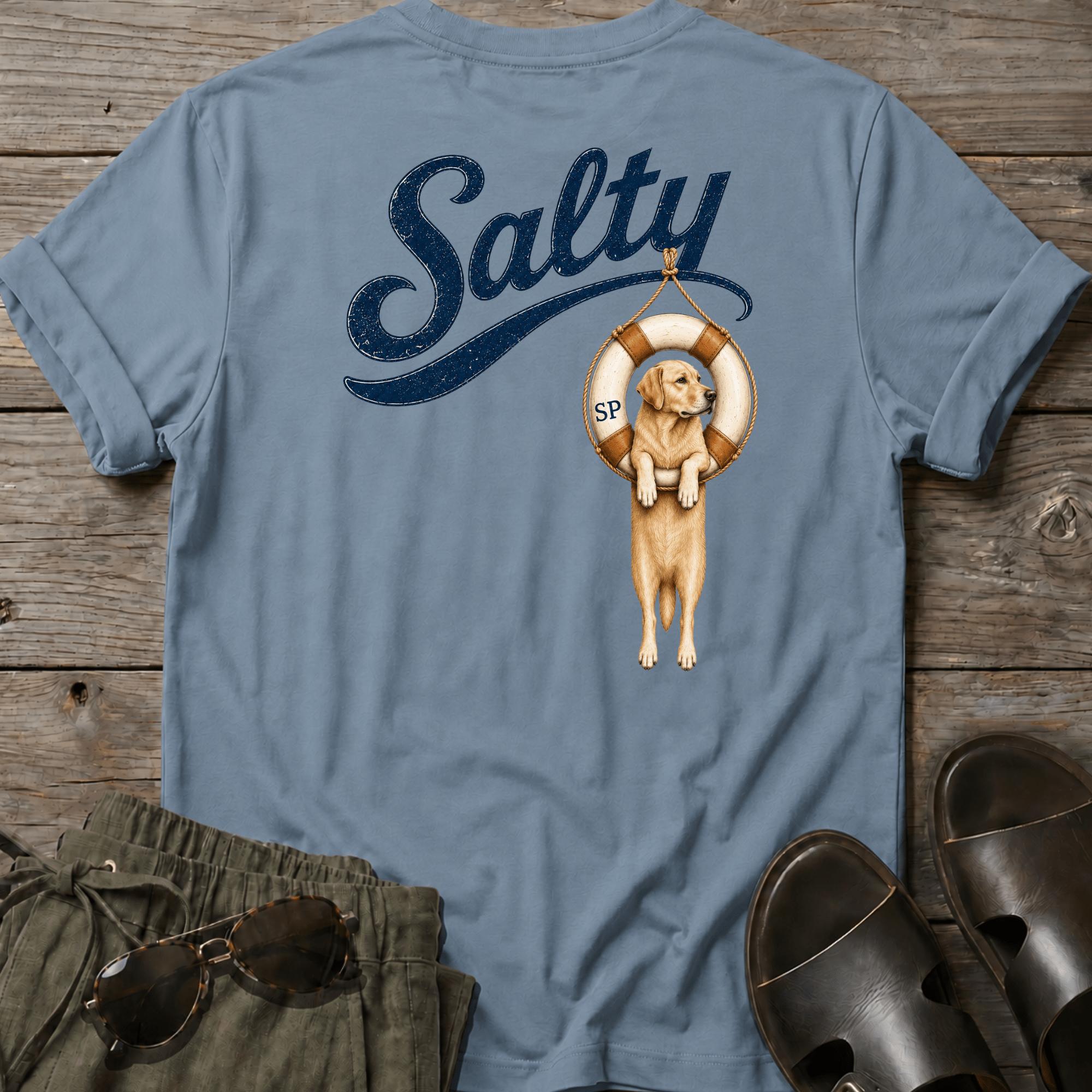 Salty Golden Retriever Tube BACK DESIGN