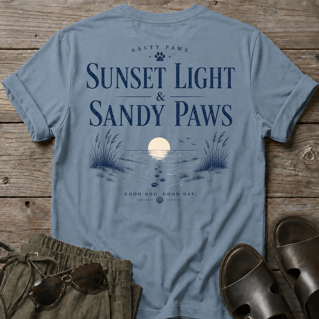 Sunset & Sandy Paws BACK DESIGN