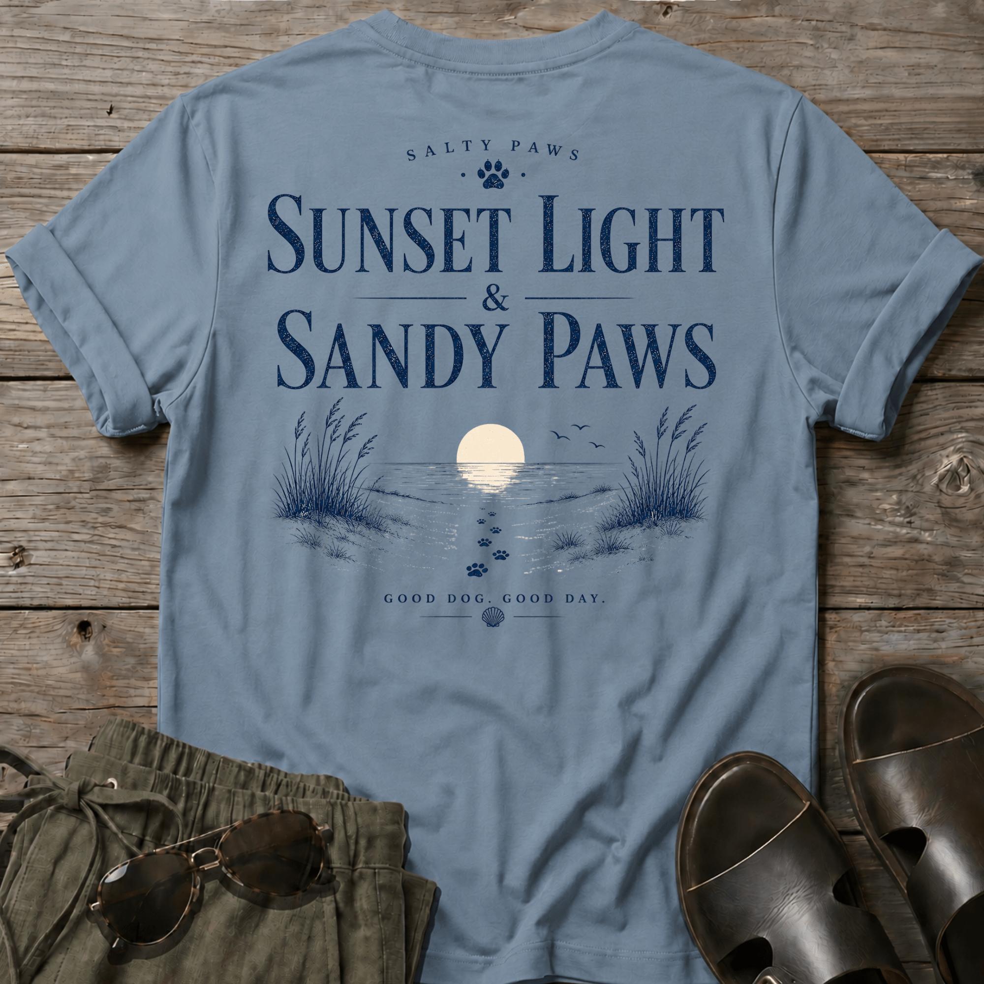 Sunset & Sandy Paws BACK DESIGN