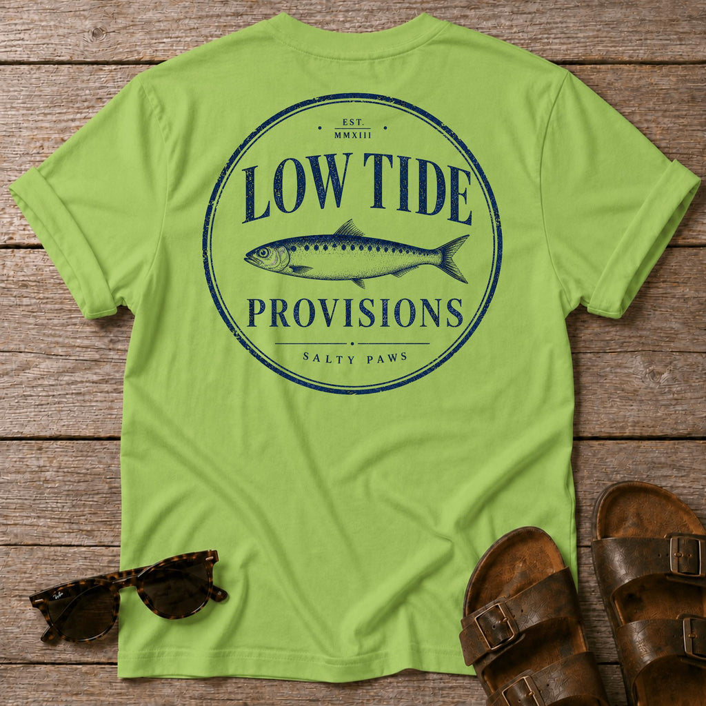 Low Tide Provisions Fish BACK DESIGN T-Shirt
