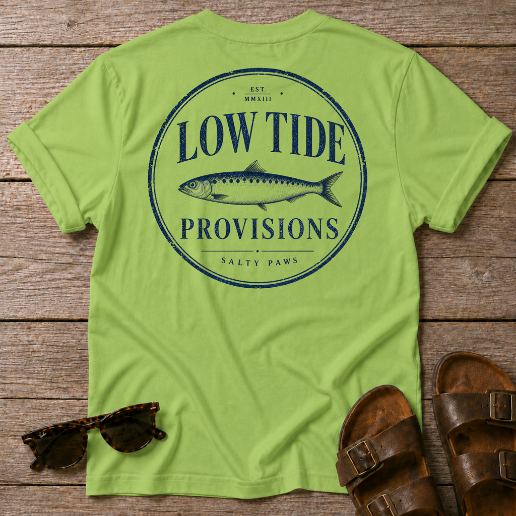 Low Tide Provisions Fish  BACK DESIGN T-Shirt