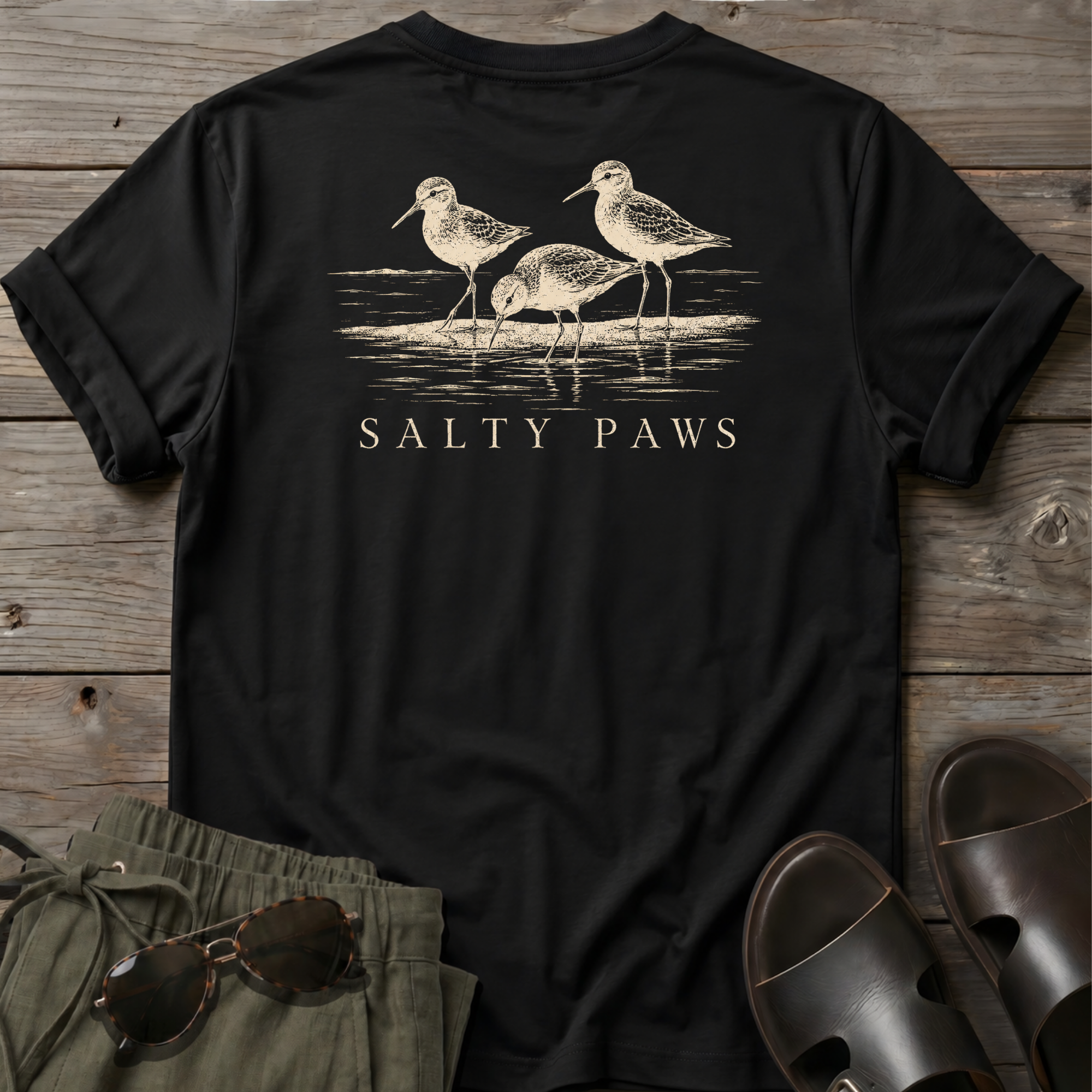 3 Sanderlings T-shirt BACK DESIGN