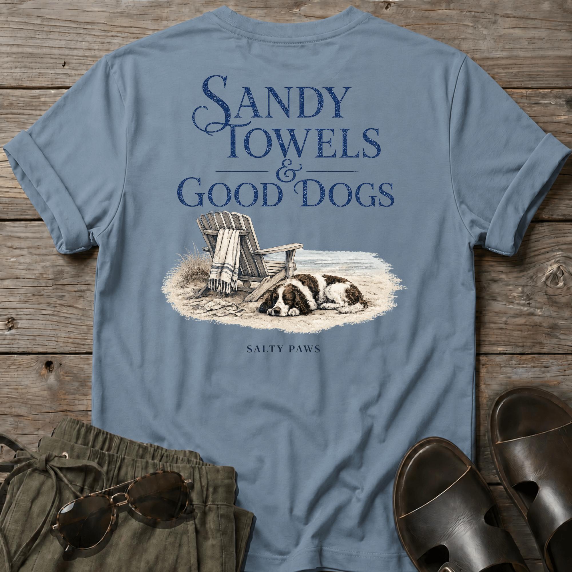 Sandy Towels & Good Dogs Spaniel BACK DESIGN
