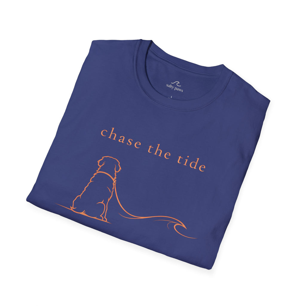 Bernese Mtn Dog Beach Ocean Line Art Tee