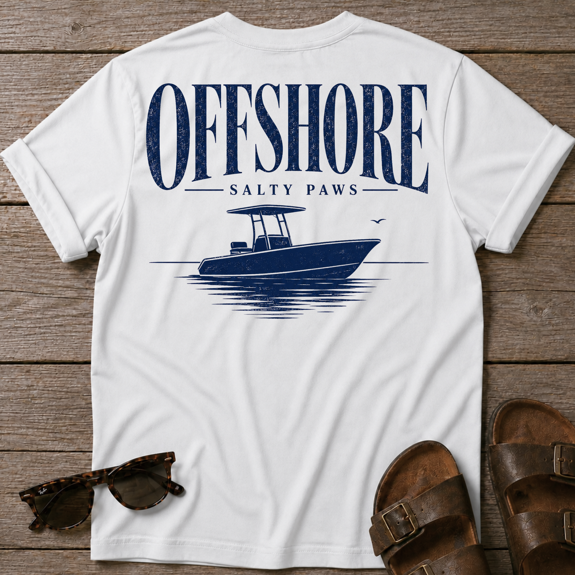 Offshore Boat BACK DESIGN T-Shirt