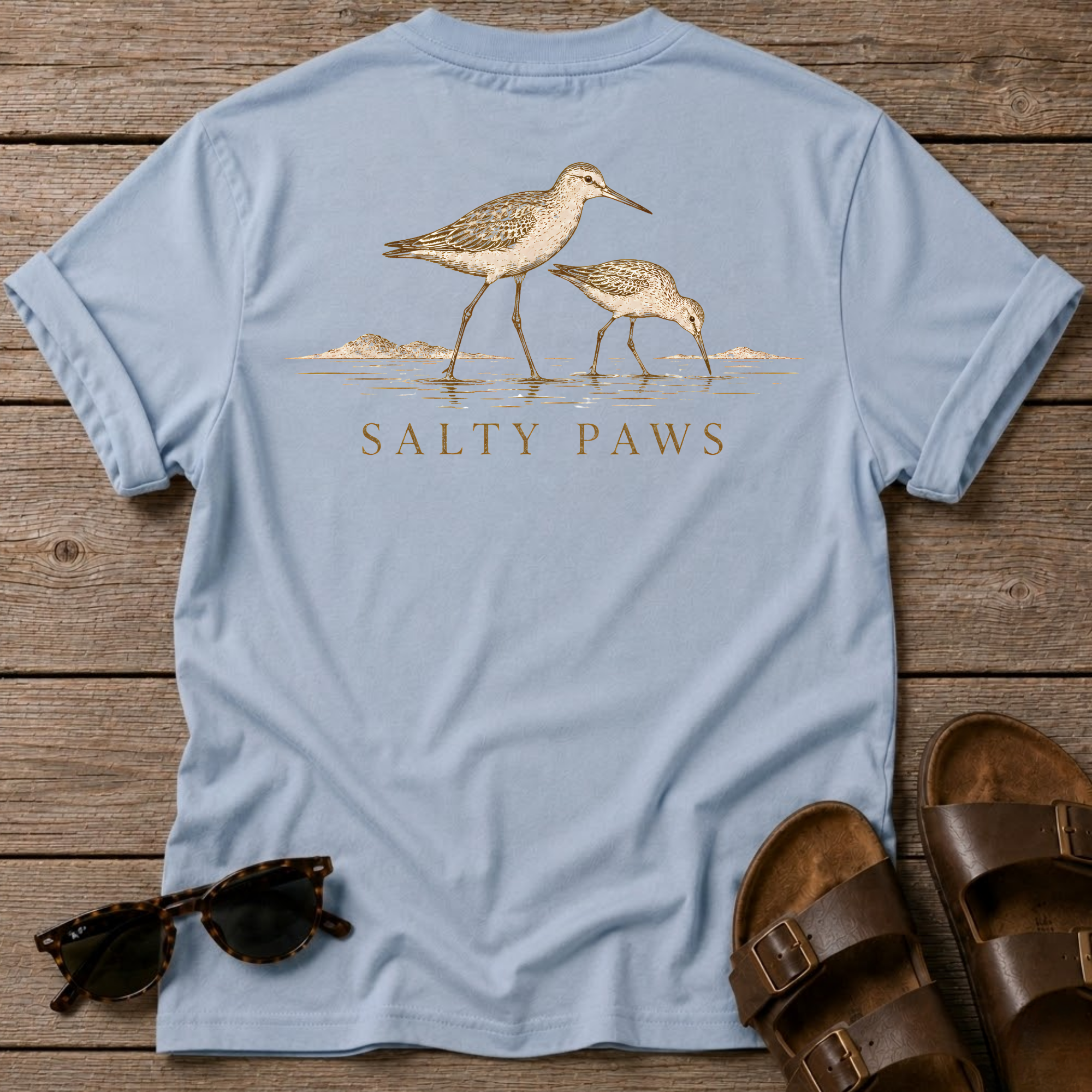 2 Sandpipers BACK DESIGN T-Shirt