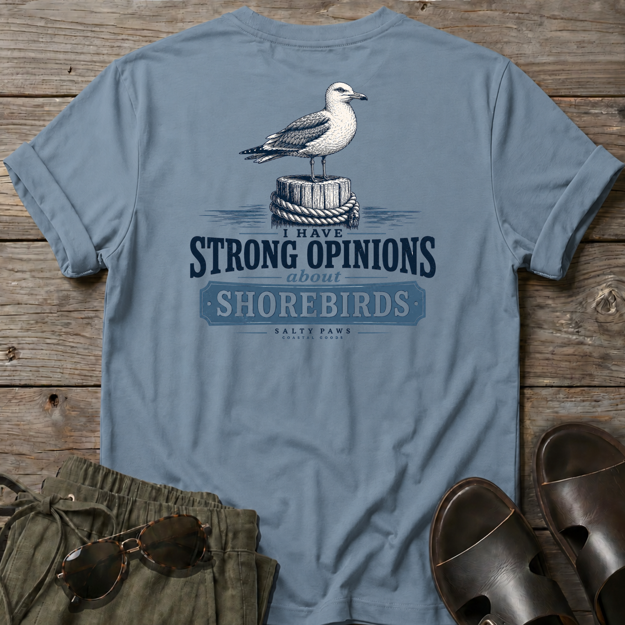 Gull Strong Opinions T-shirt BACK DESIGN