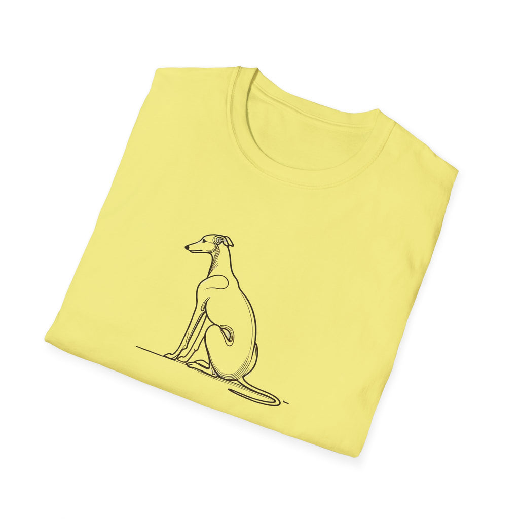 Greyhound Line Drawing T-Shirt