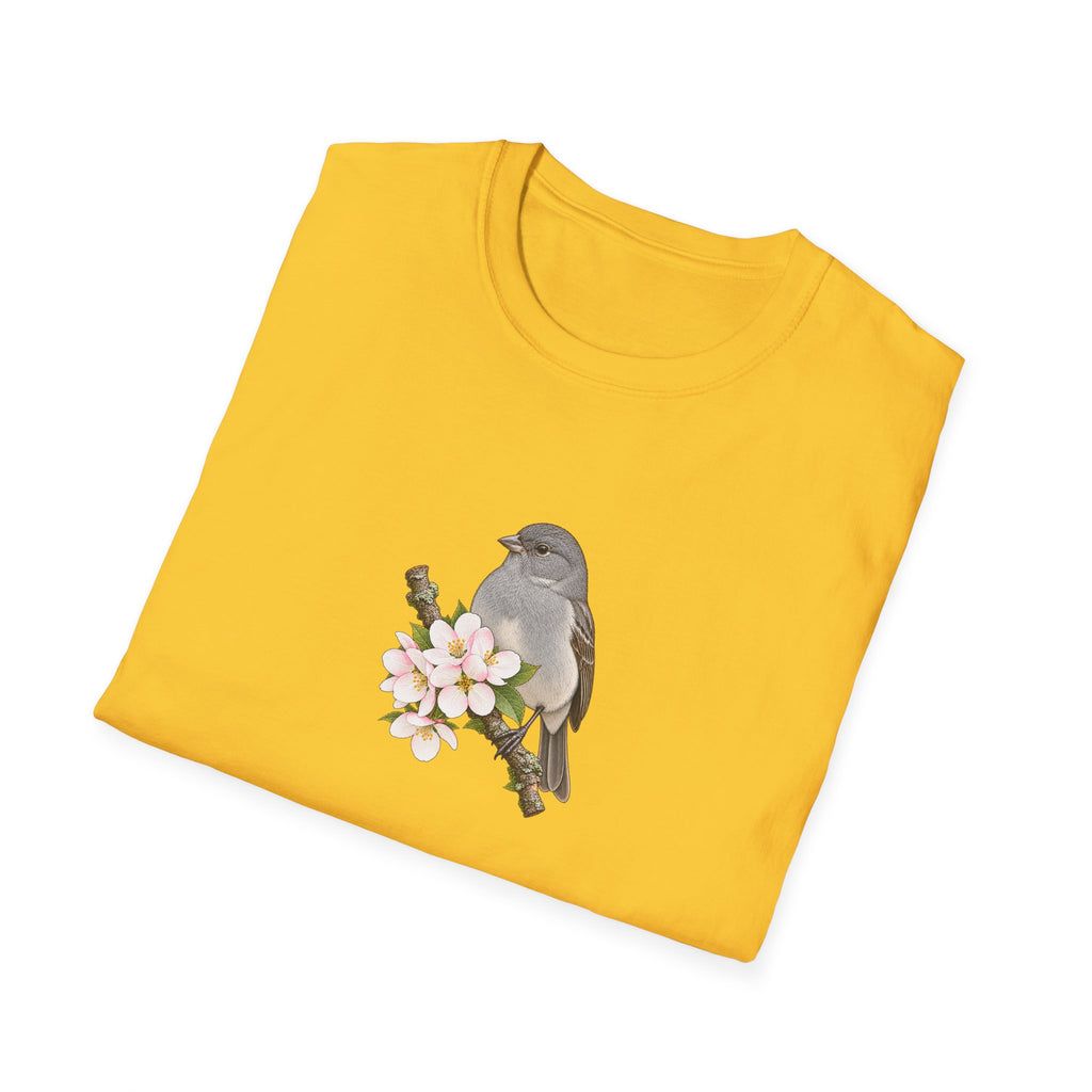 Gray Bird Blossom T-Shirt