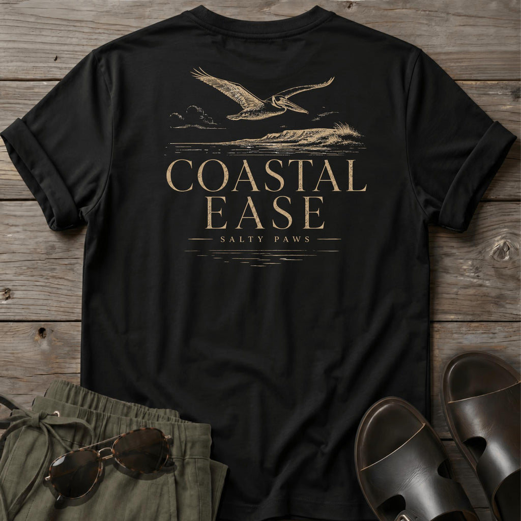 Coastal Ease Bird T-shirt BACK DESIGN