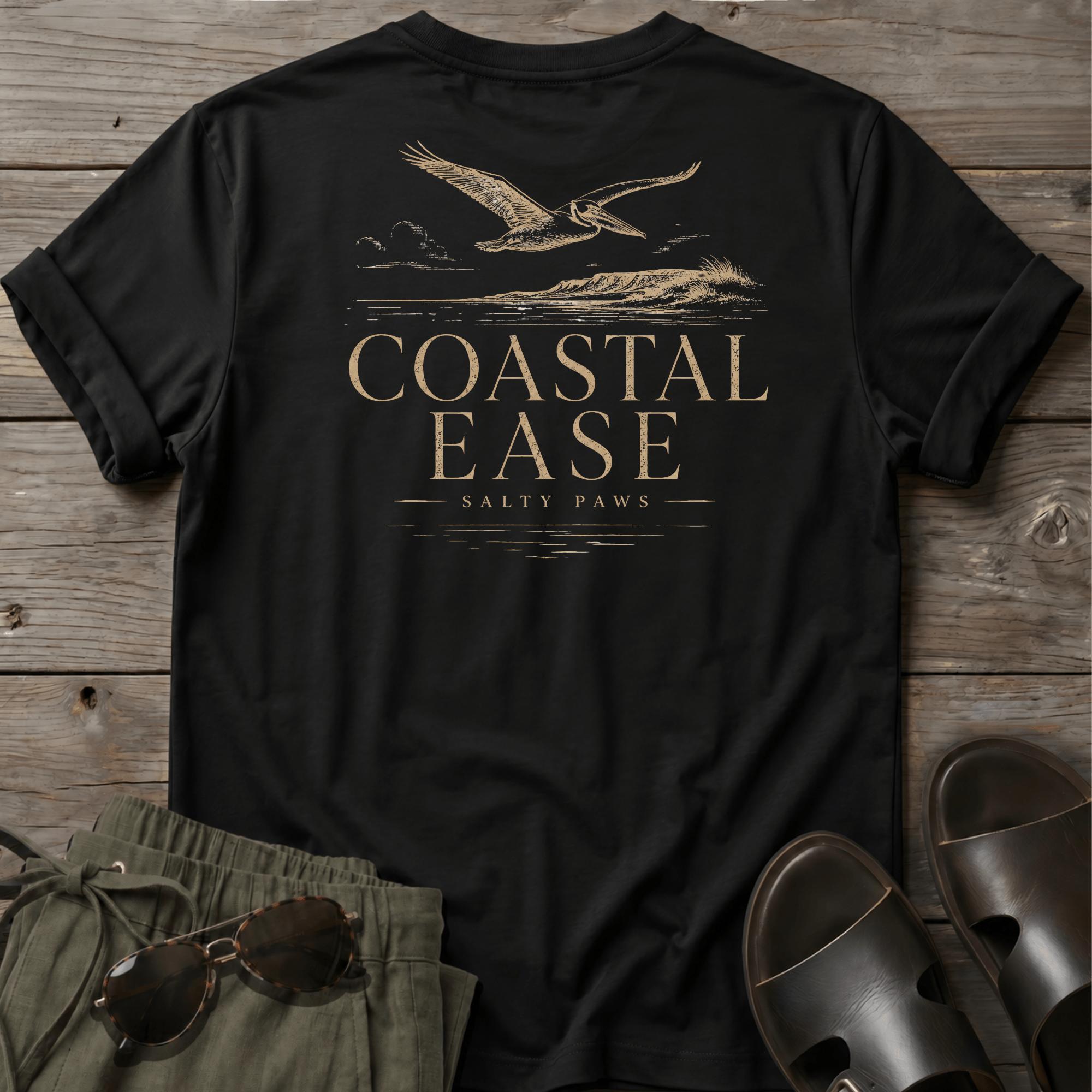 Coastal Ease Bird T-shirt BACK DESIGN
