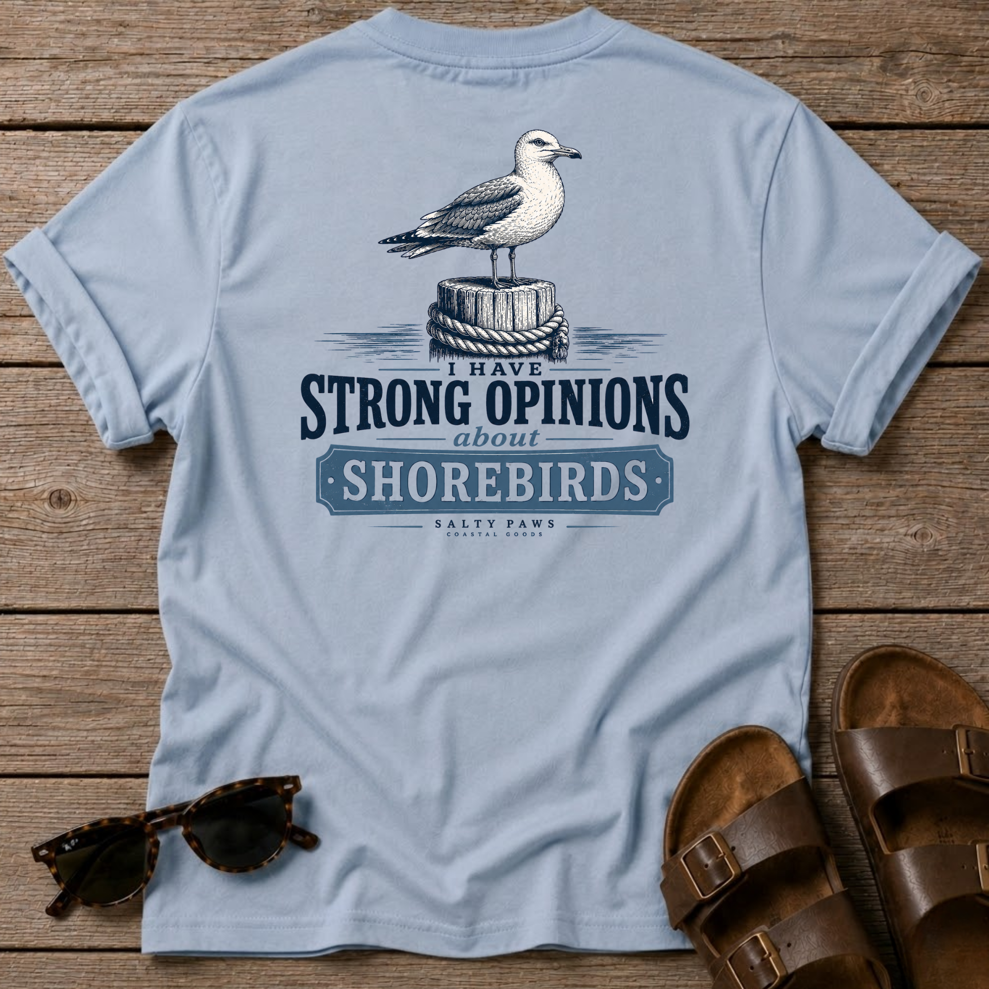 Gull Strong Opinions T-shirt BACK DESIGN