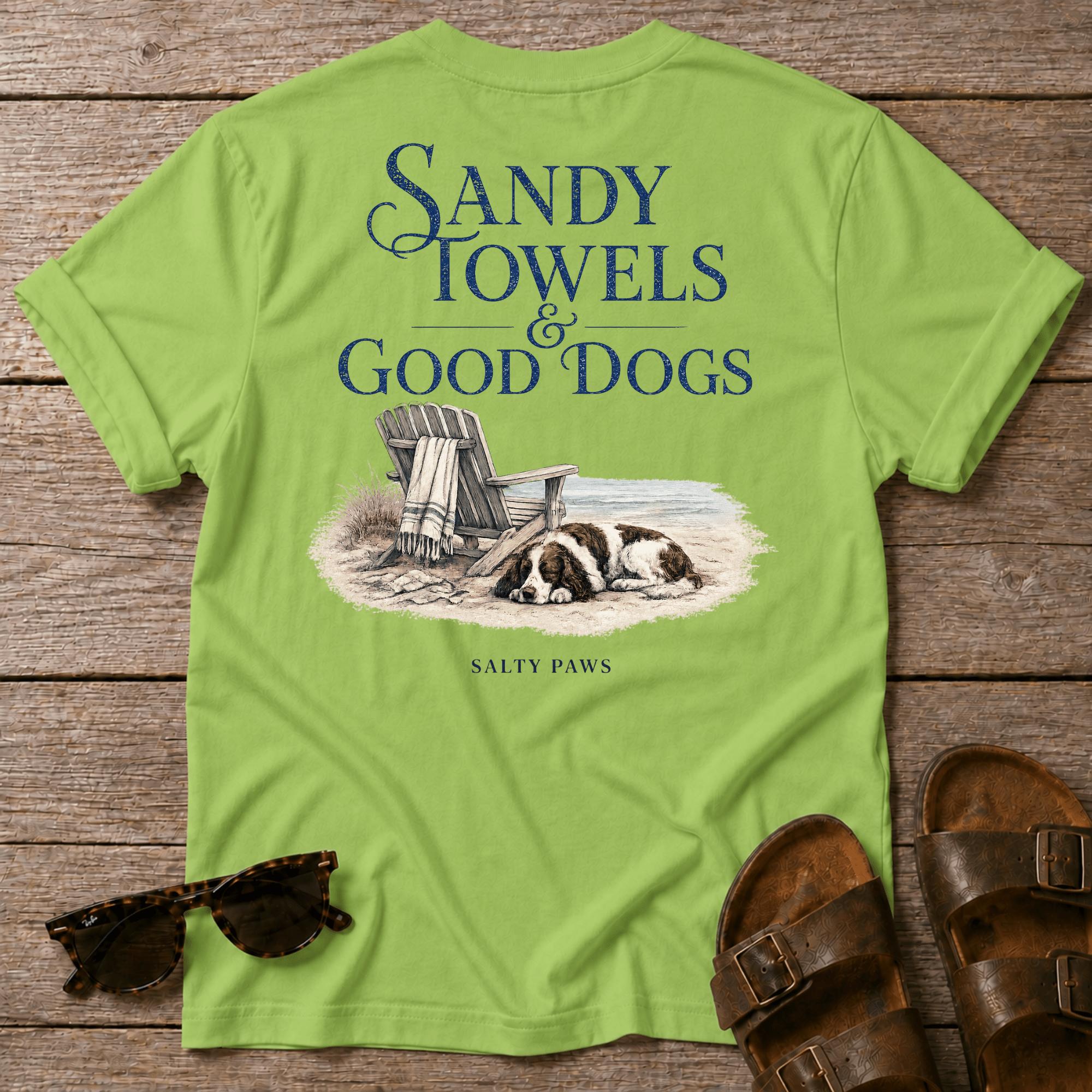 Sandy Towels & Good Dogs Spaniel BACK DESIGN