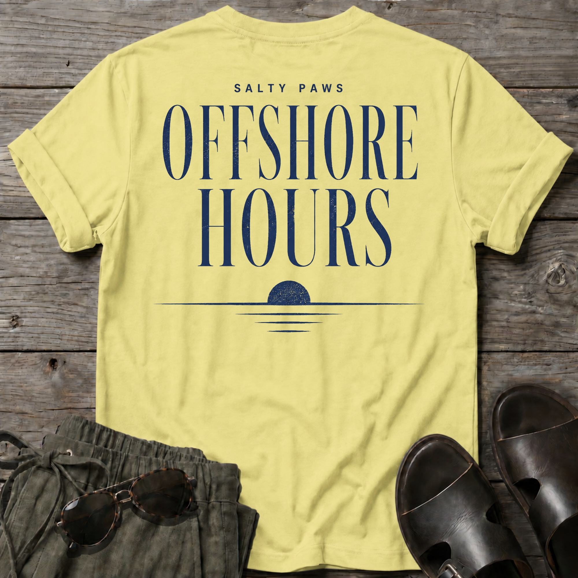 Offshore Hours BACK DESIGN T-Shirt