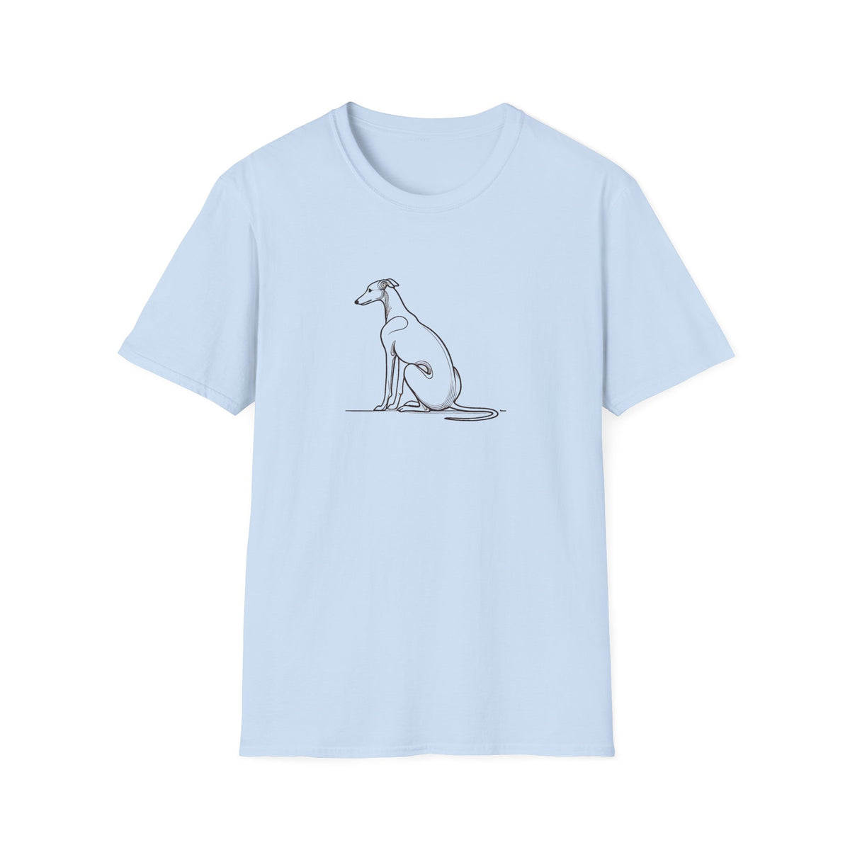 Greyhound Line Drawing T-Shirt
