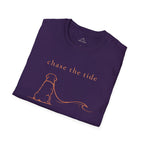 Bernese Mtn Dog Beach Ocean Line Art Tee