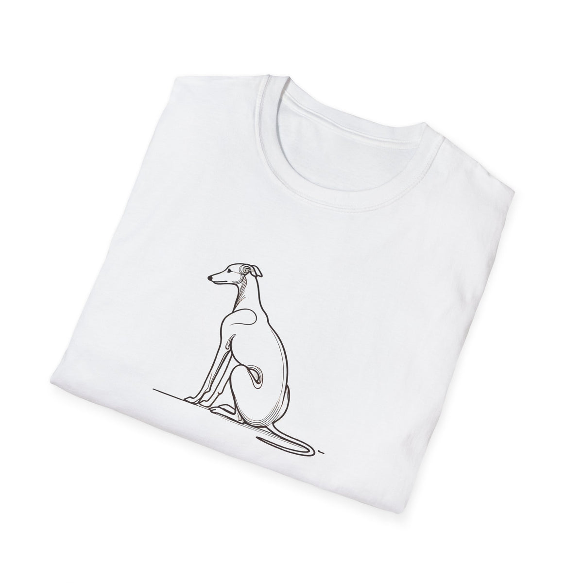 Greyhound Line Drawing T-Shirt