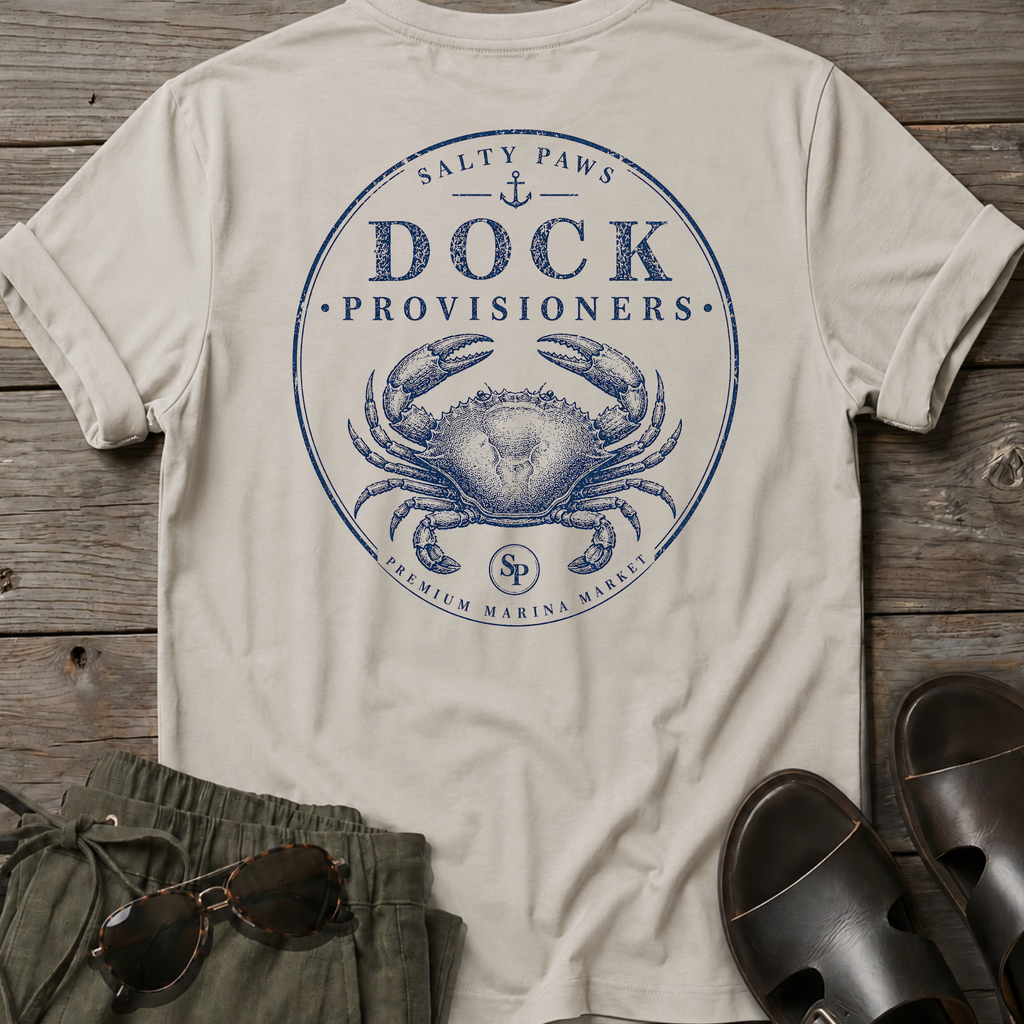 Dock Provision Crab BACK DESIGN T-Shirt