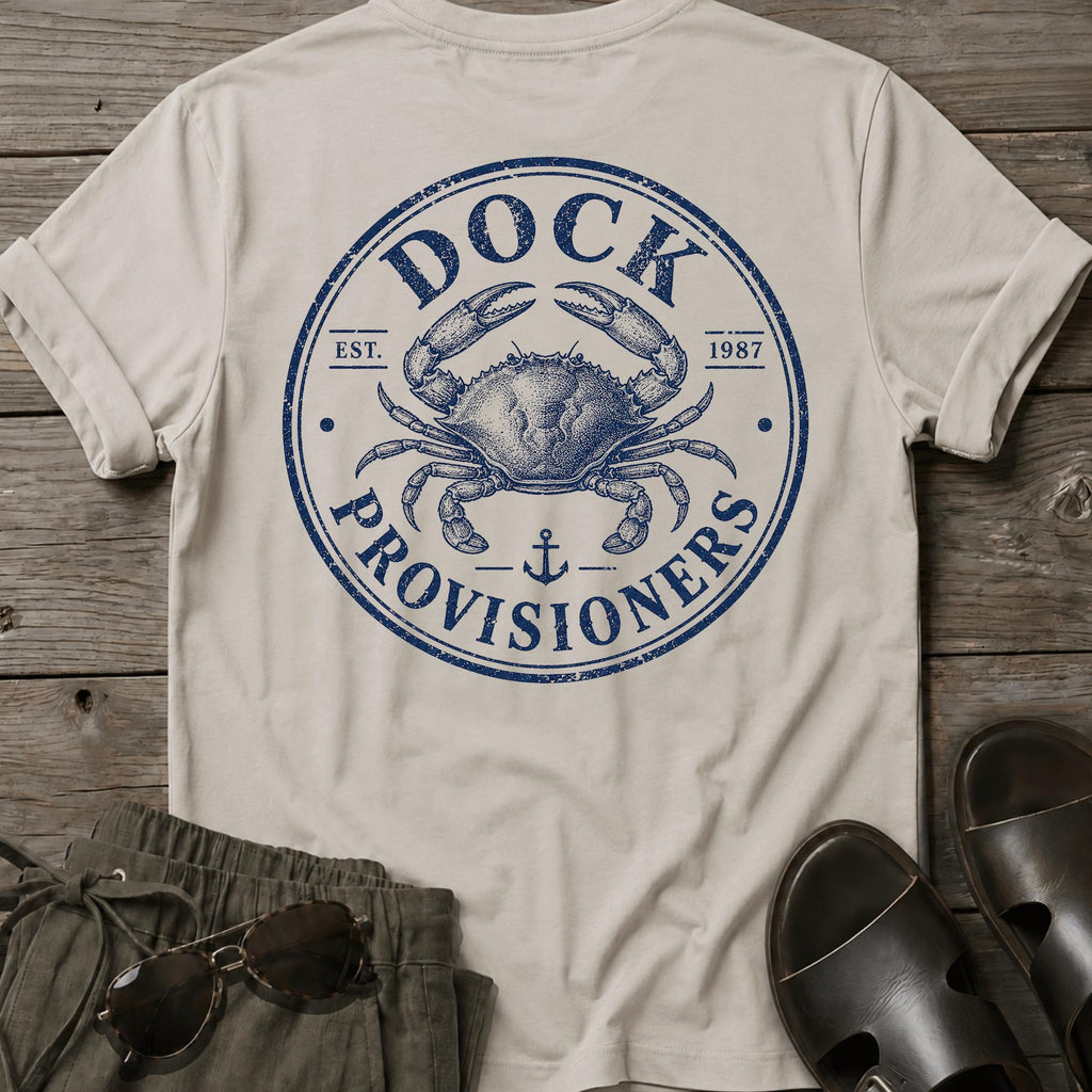 Dock Provision Crab BACK DESIGN T-Shirt
