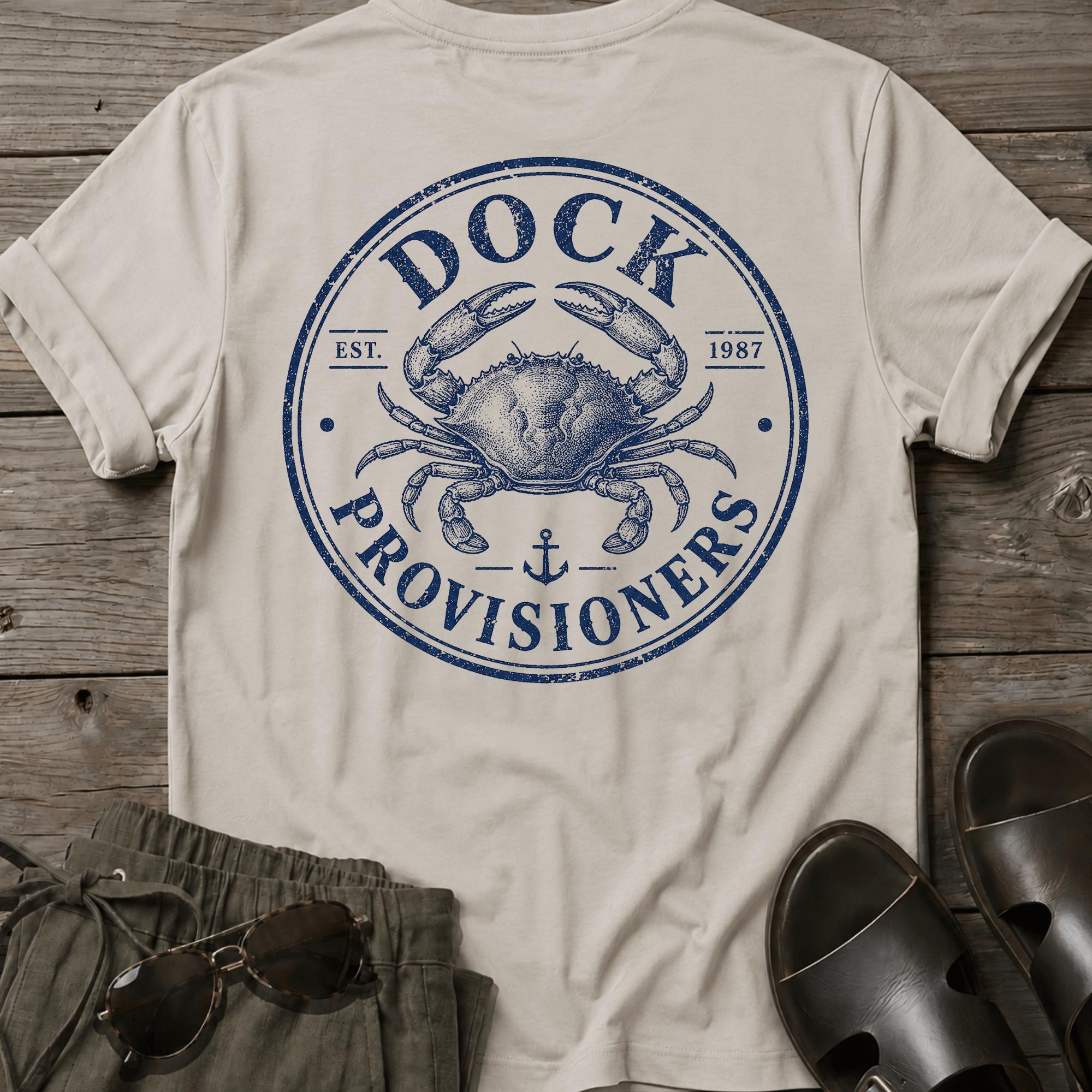 Dock Provision Crab BACK DESIGN T-Shirt