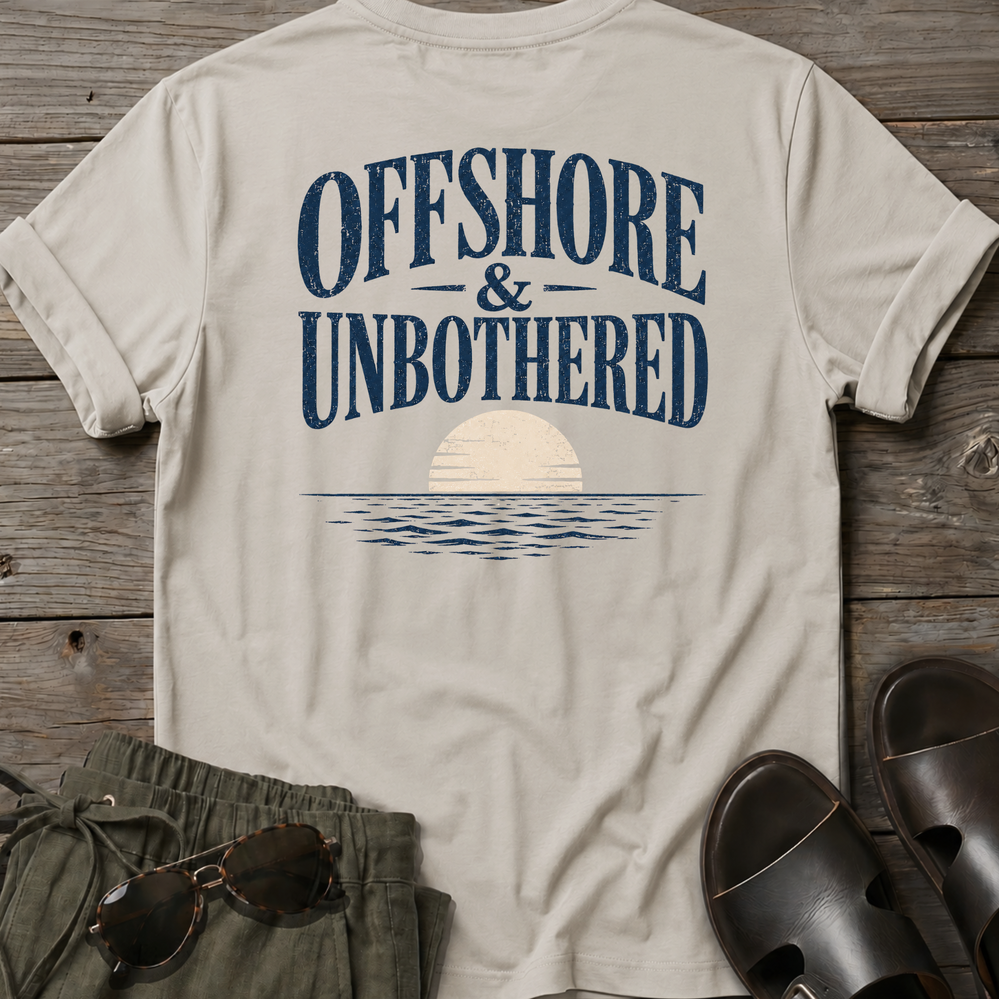 Offshore and Unbothered BACK DESIGN T-Shirt
