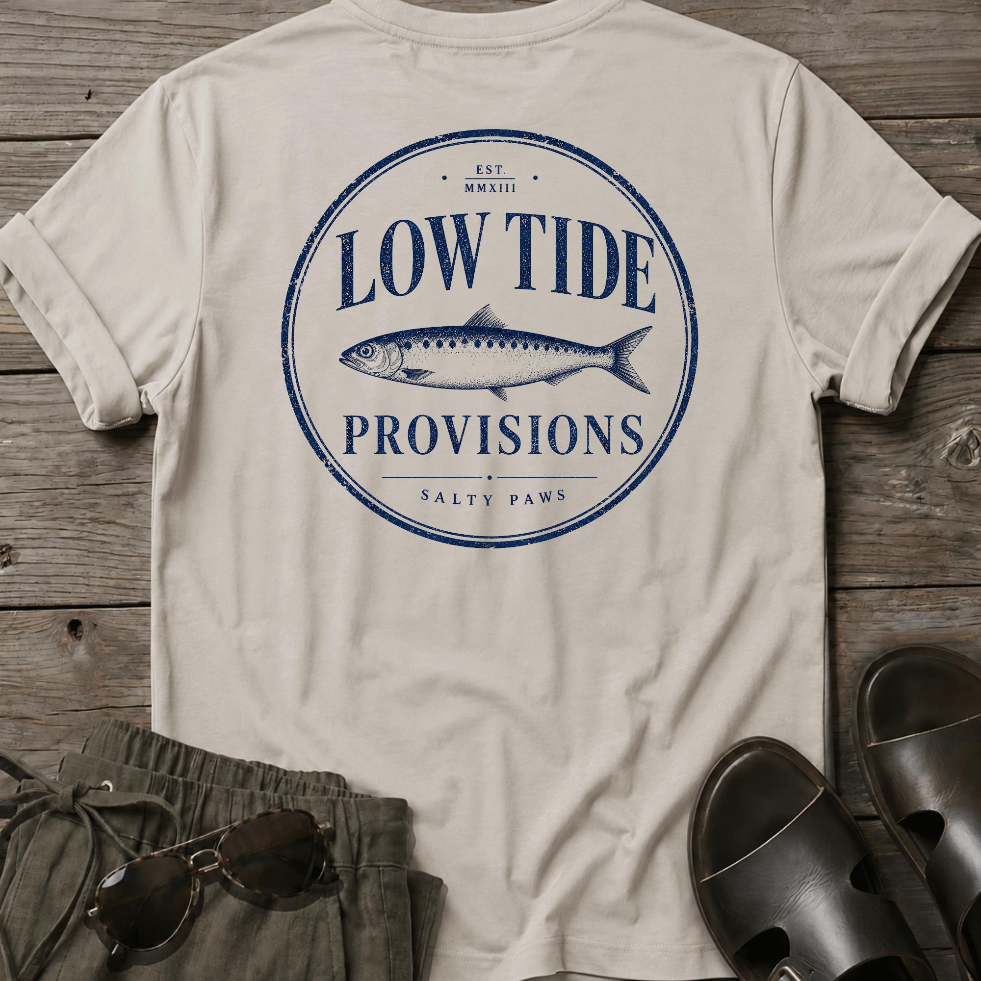 Low Tide Provisions Fish BACK DESIGN T-Shirt