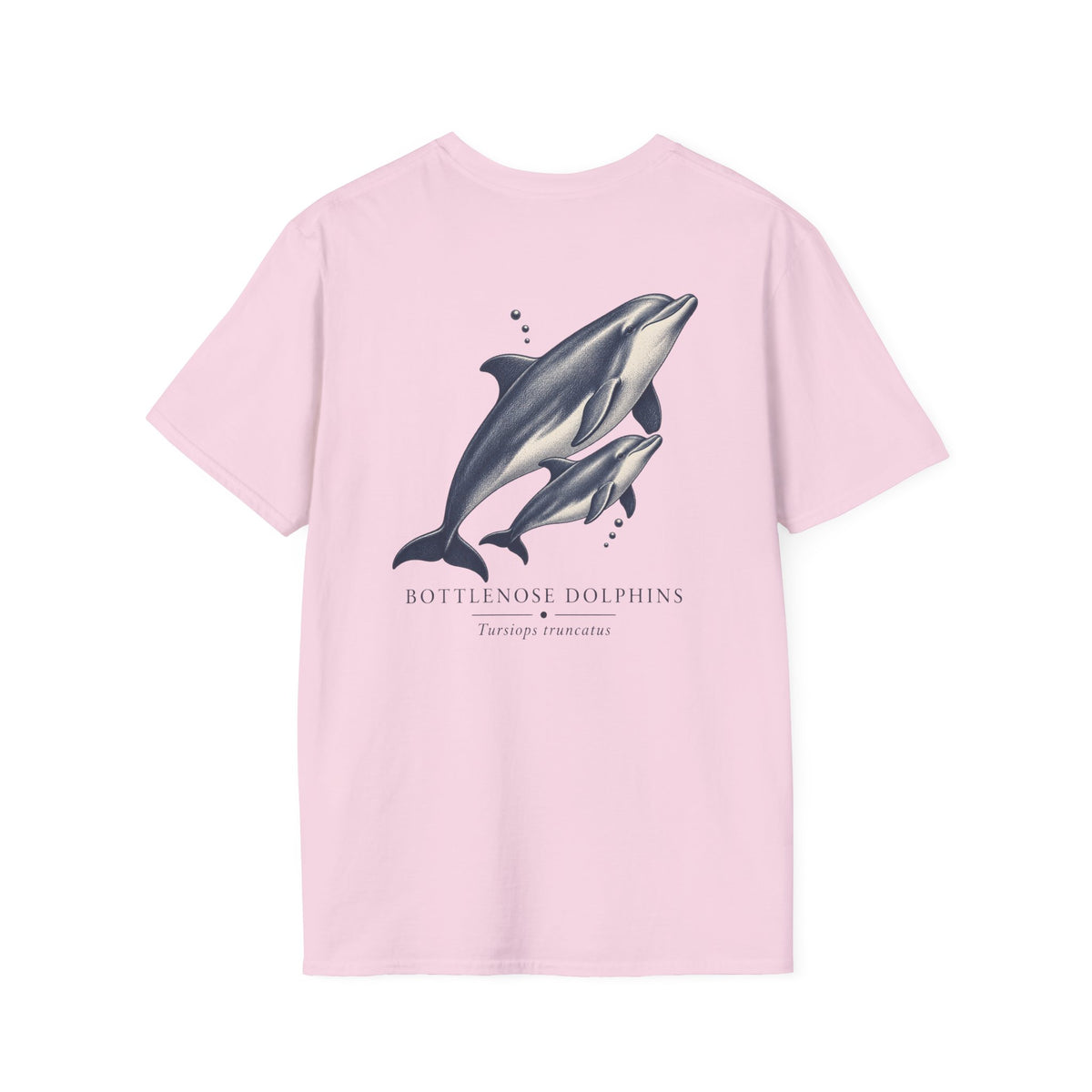 Bottlenose Dolphins Back Design T-Shirt