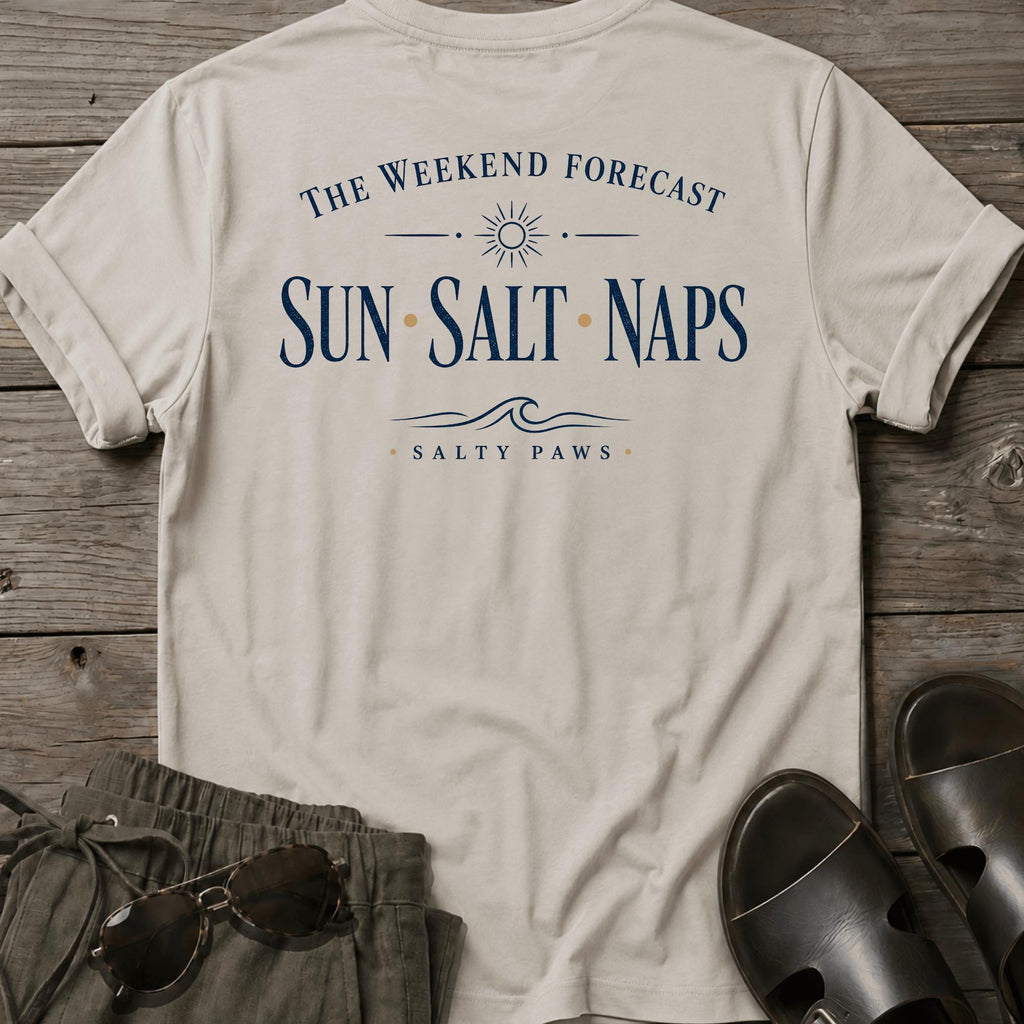 Weekend Forecast T-shirt BACK DESIGN