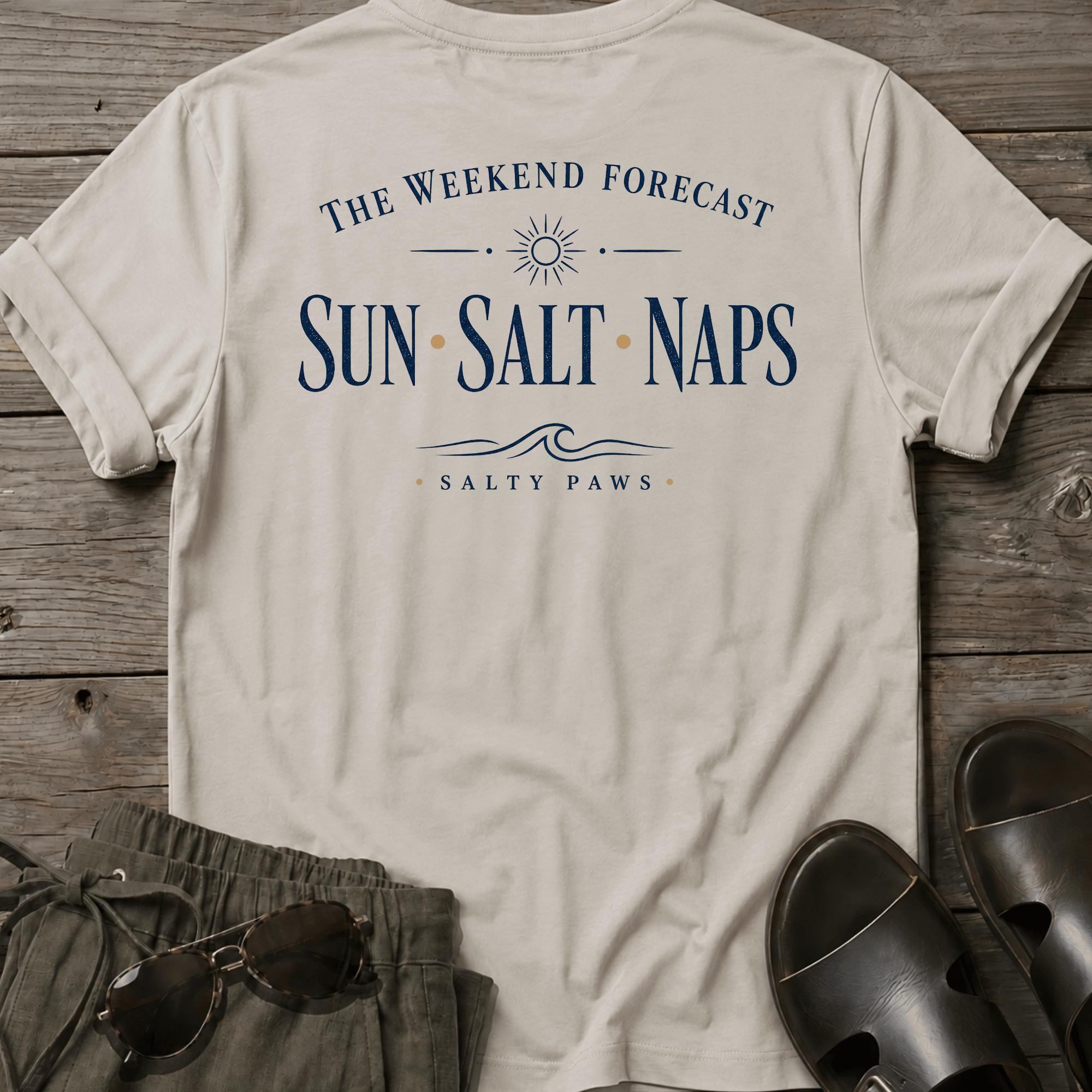 Weekend Forecast T-shirt BACK DESIGN