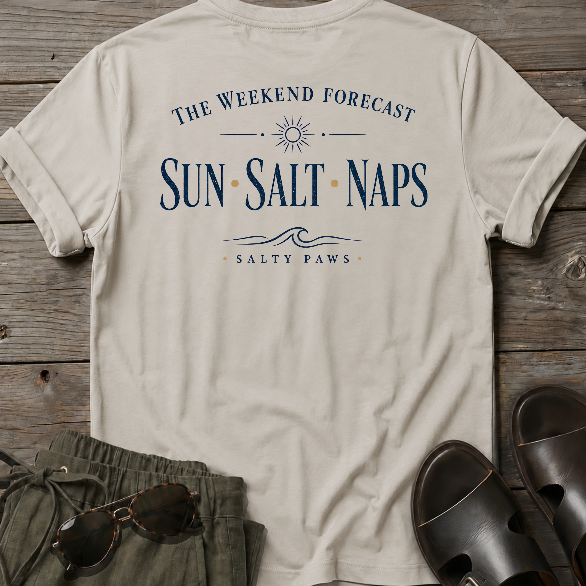 Weekend Forecast T-shirt BACK DESIGN