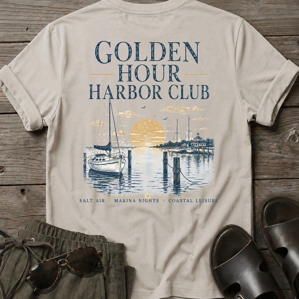 Golden Hour Harbor Club BACK DESIGN