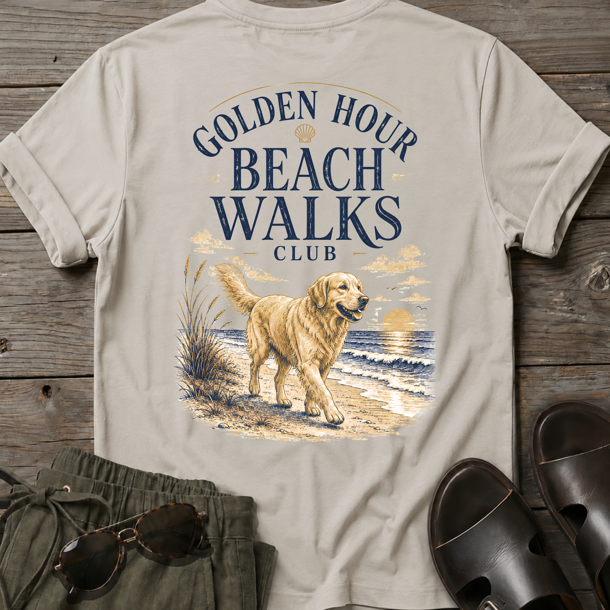 Golden Hour Beach Walks BACK DESIGN