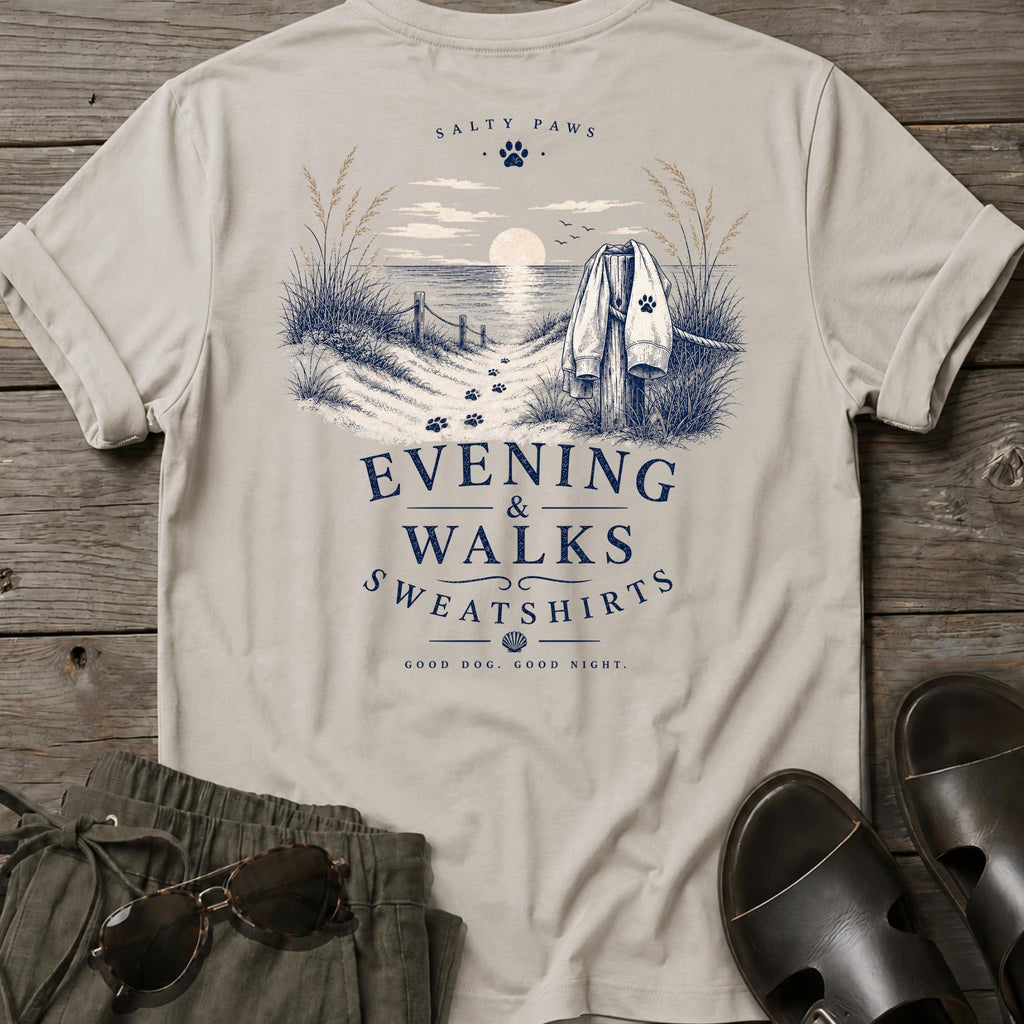 Evening Walks & Sweatshirts BACK DESIGN