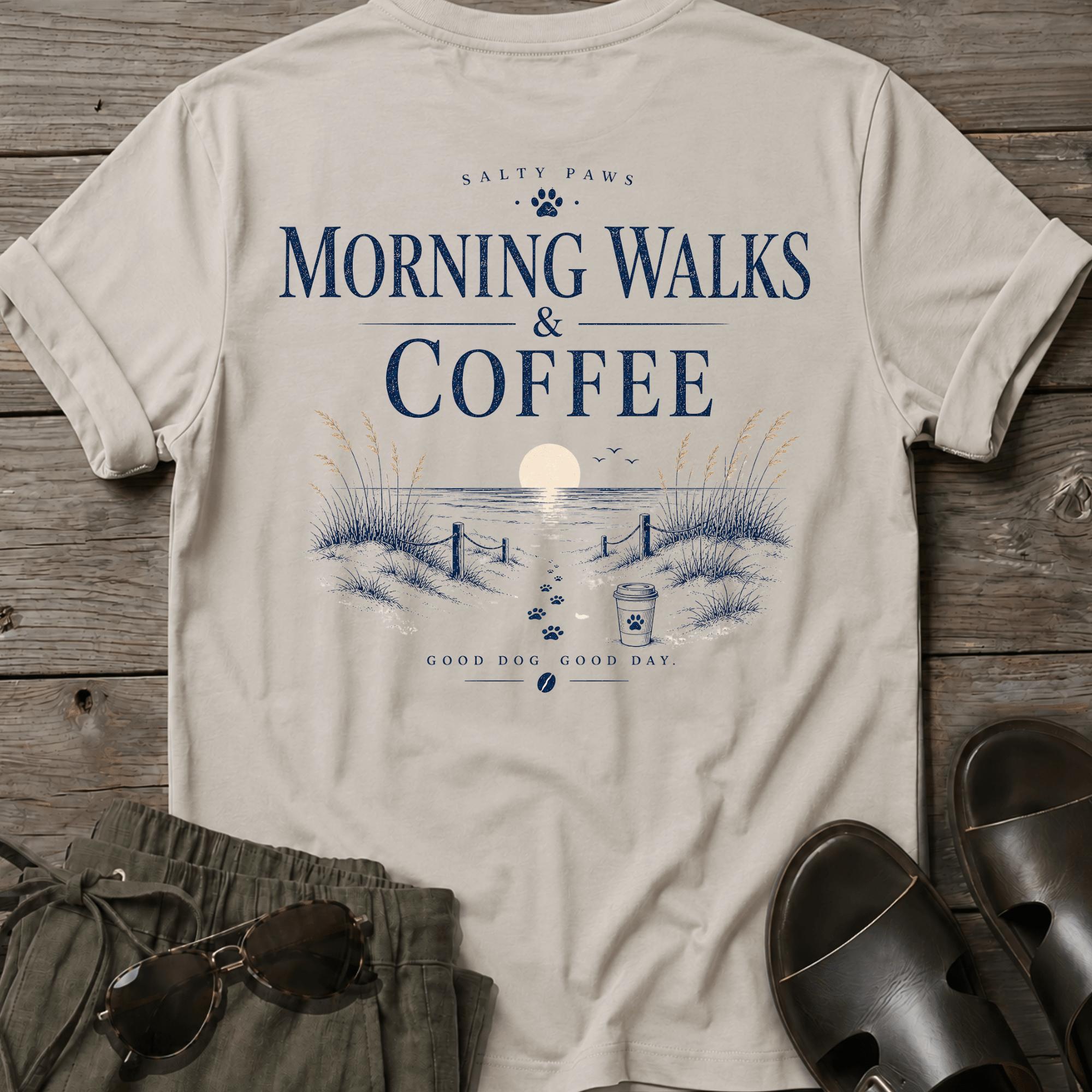 Morning Walks & Coffee. BACK DESIGN
