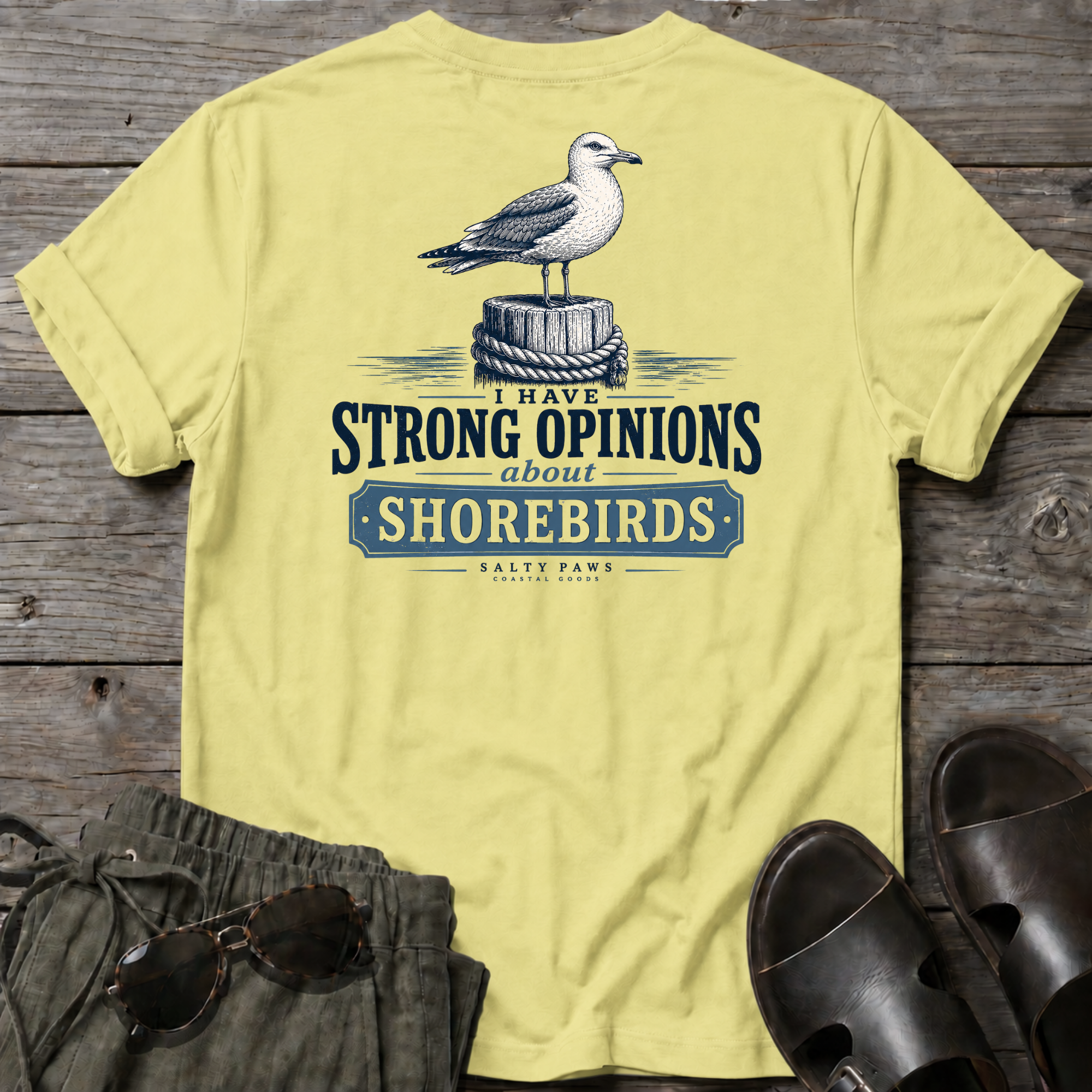 Gull Strong Opinions T-shirt BACK DESIGN