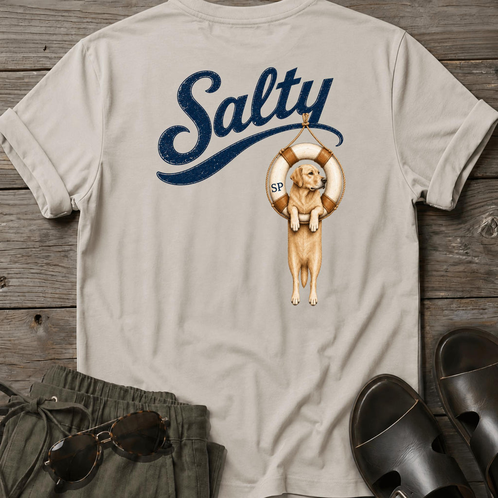 Salty Golden Retriever Tube BACK DESIGN