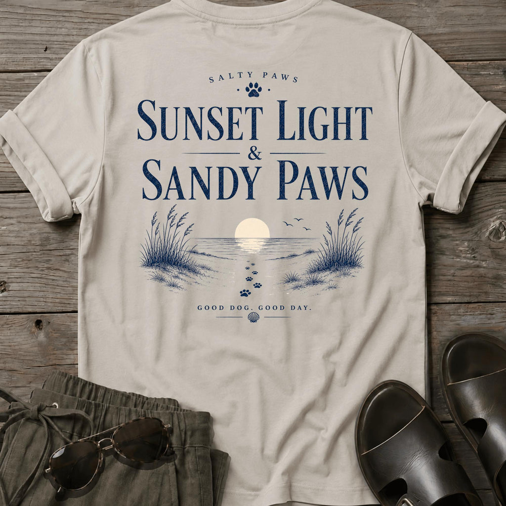 Sunset & Sandy Paws BACK DESIGN