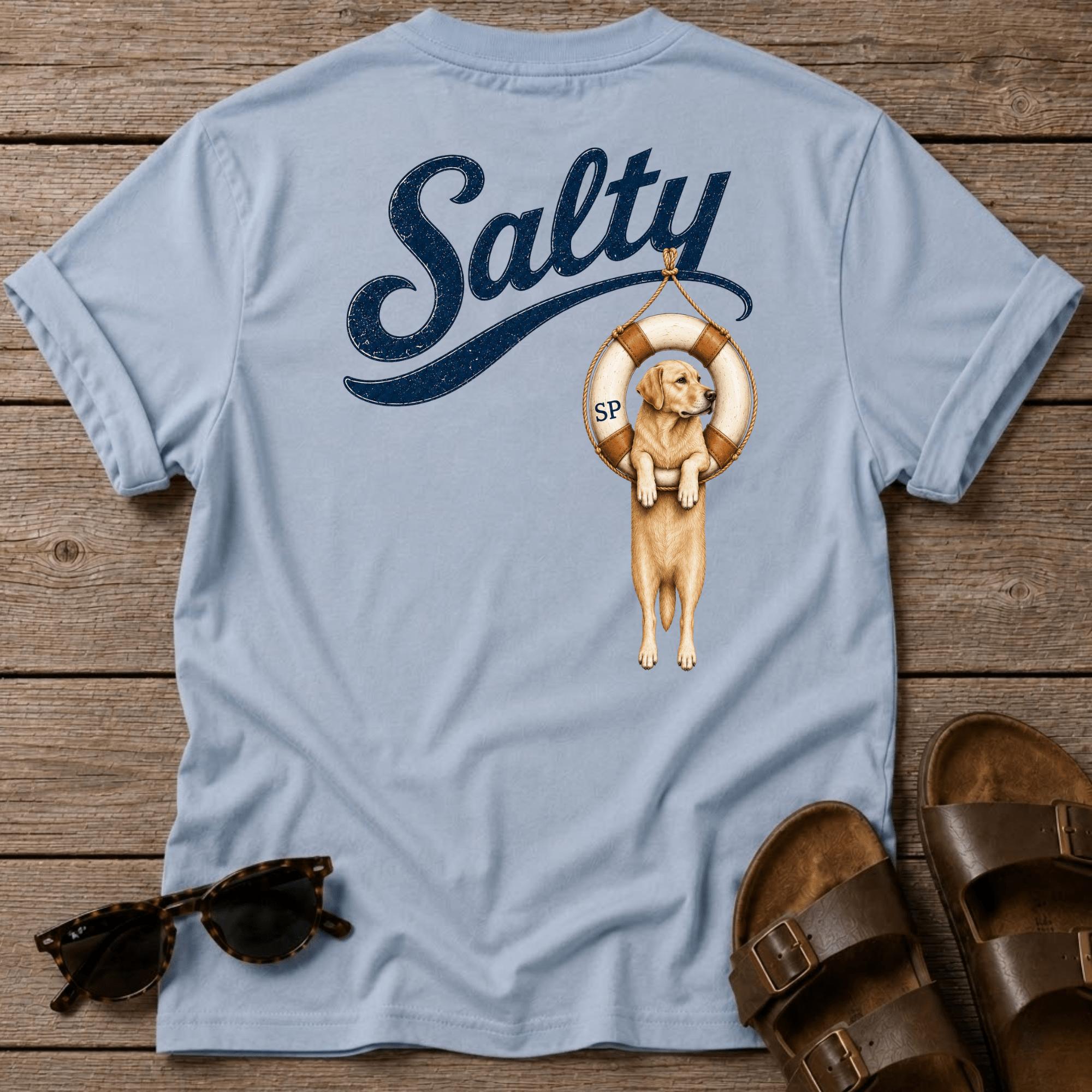 Salty Golden Retriever Tube BACK DESIGN