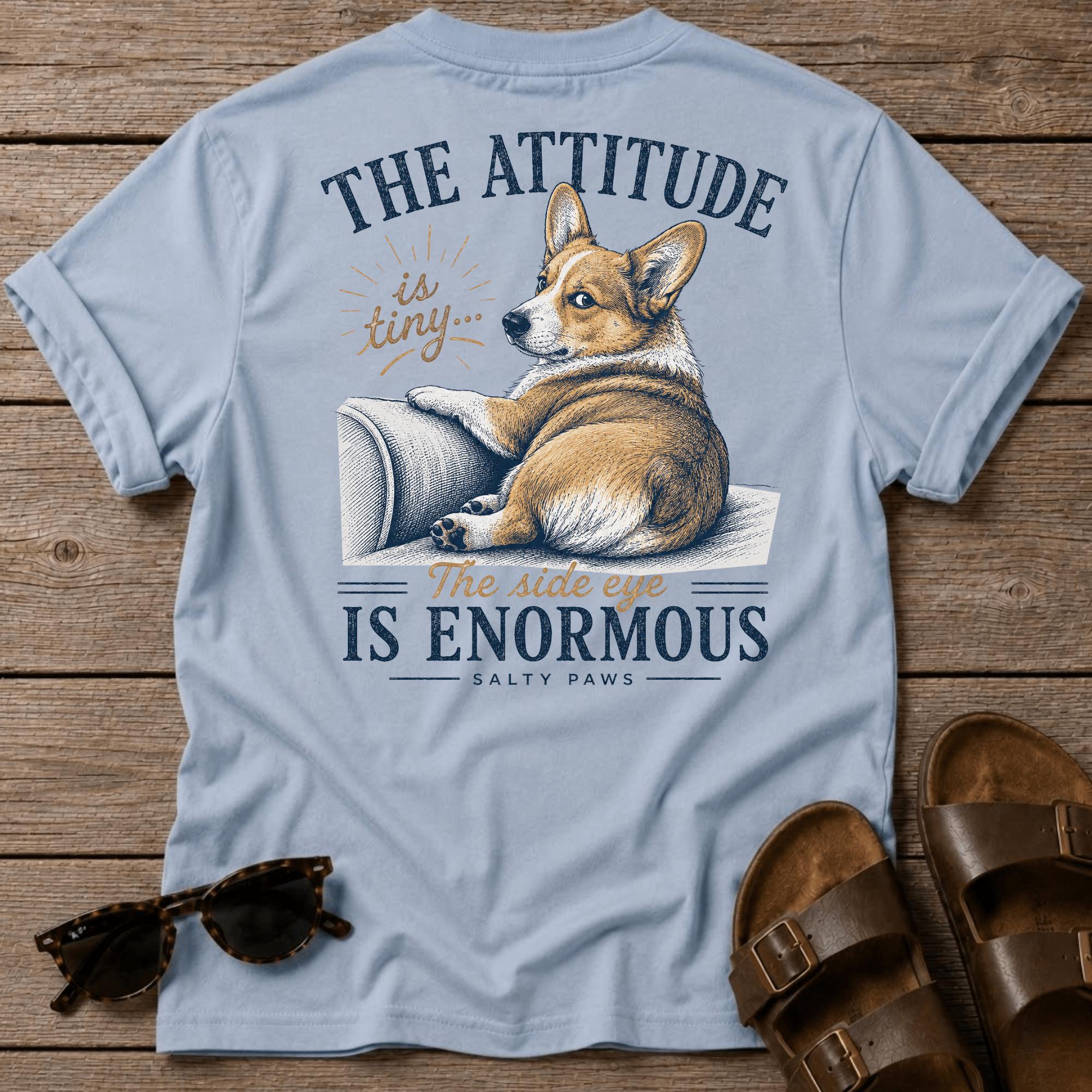 Side Eye Corgi BACK DESIGN