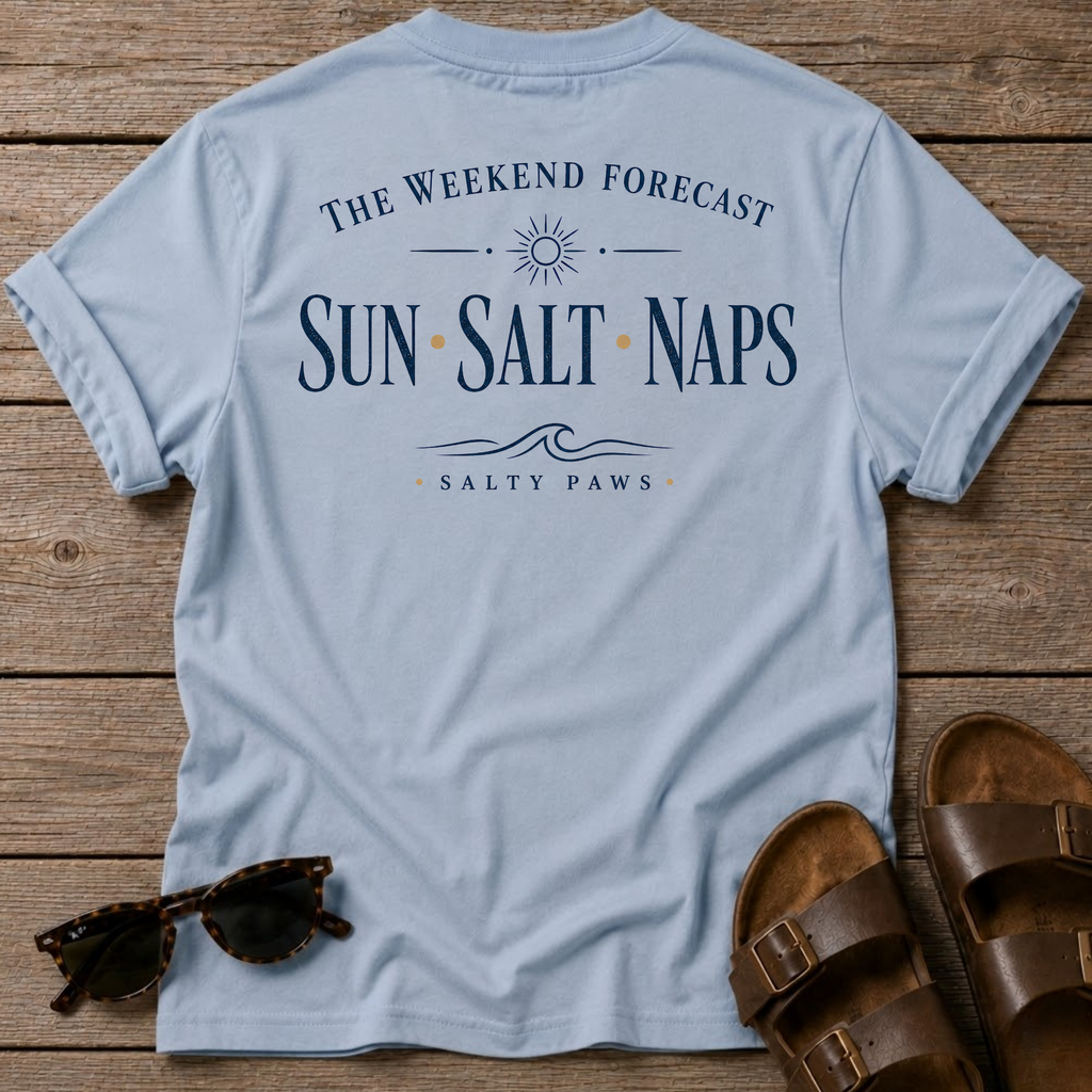 Weekend Forecast T-shirt BACK DESIGN