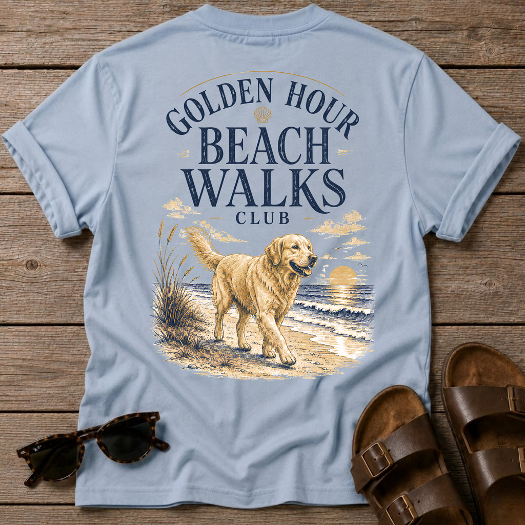 Golden Hour Beach Walks BACK DESIGN