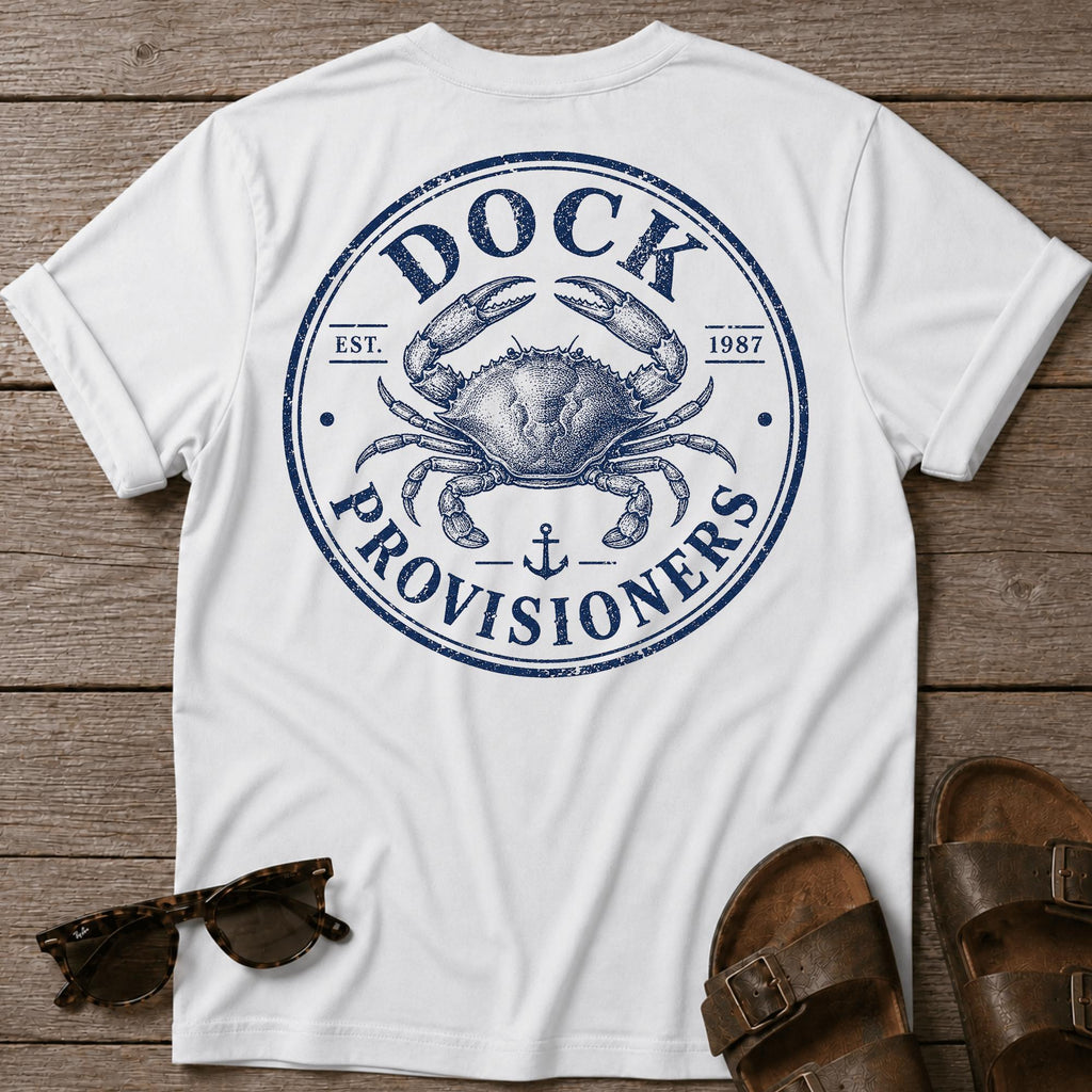 Dock Provision Crab BACK DESIGN T-Shirt