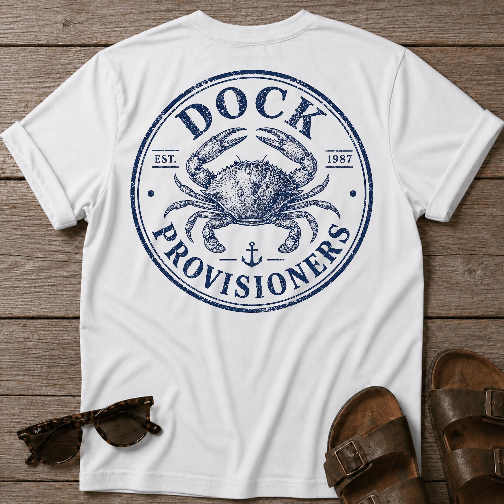 Dock Provision Crab BACK DESIGN T-Shirt