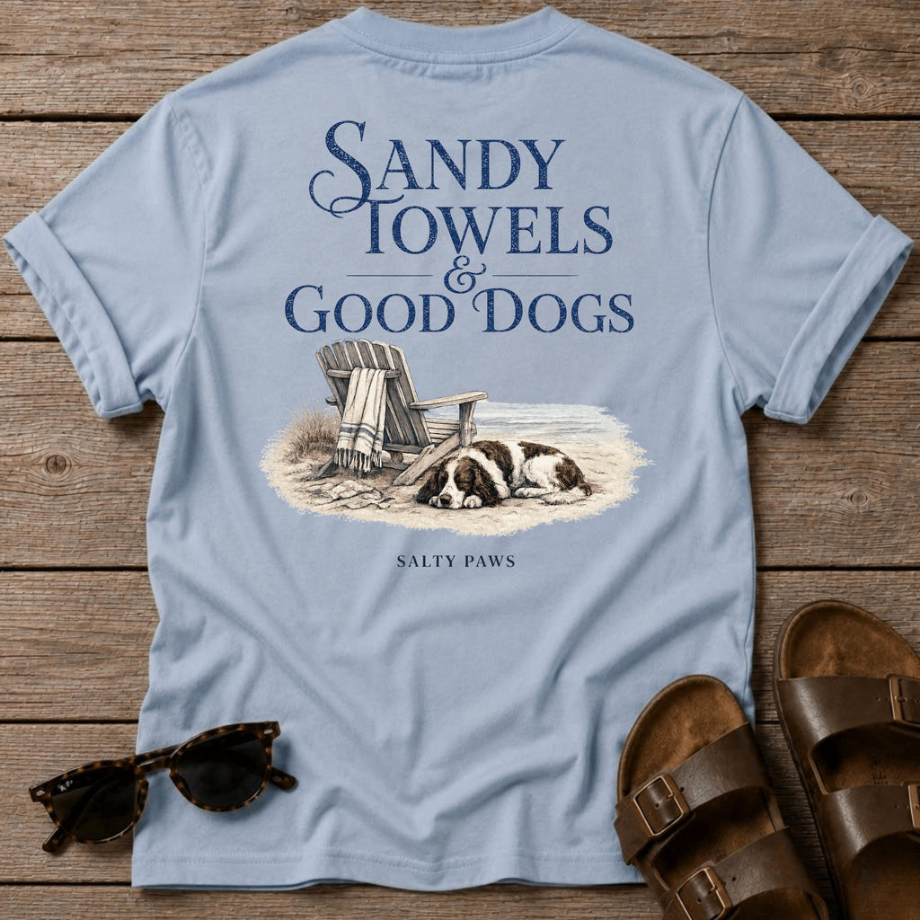 Sandy Towels & Good Dogs Spaniel BACK DESIGN