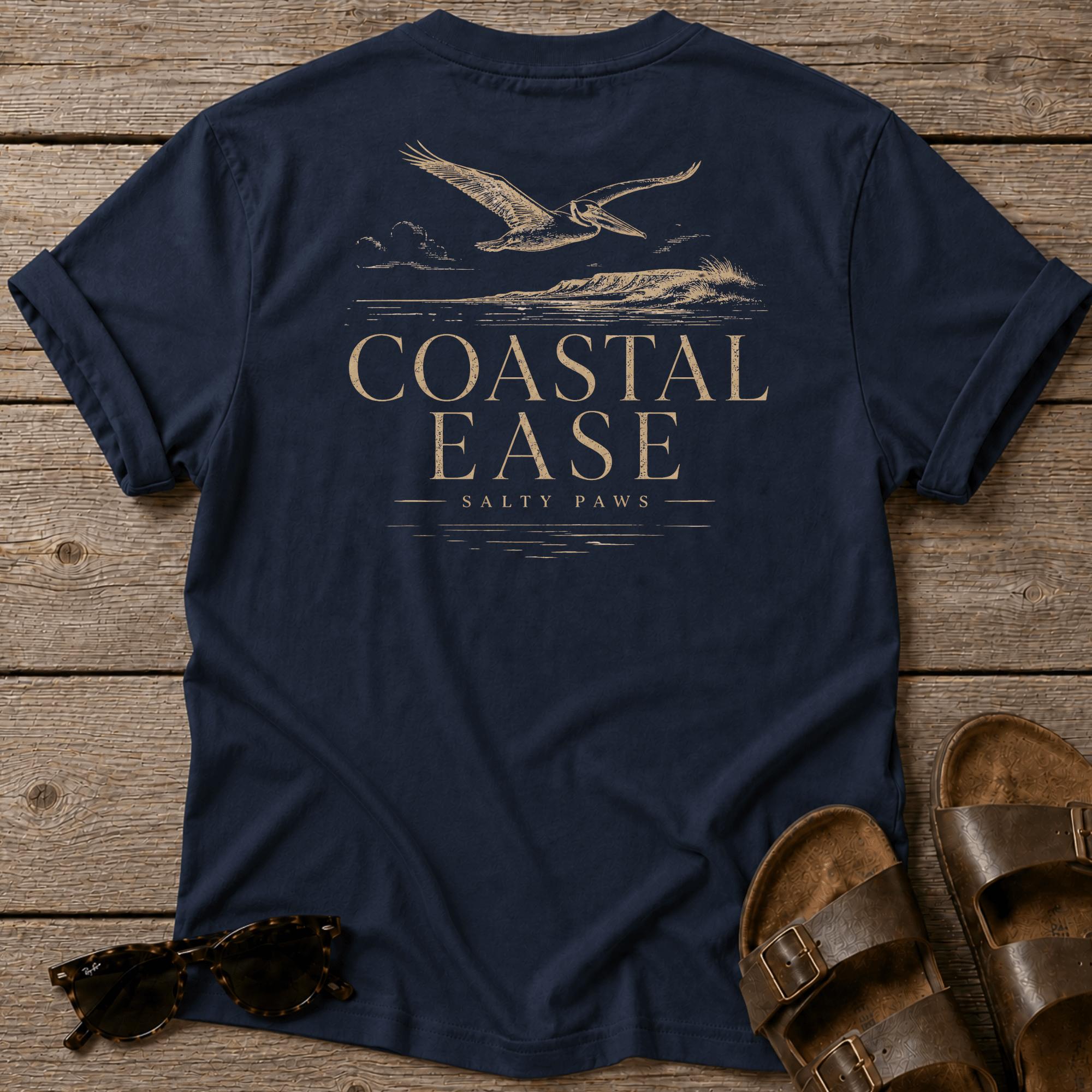 Coastal Ease Bird T-shirt BACK DESIGN