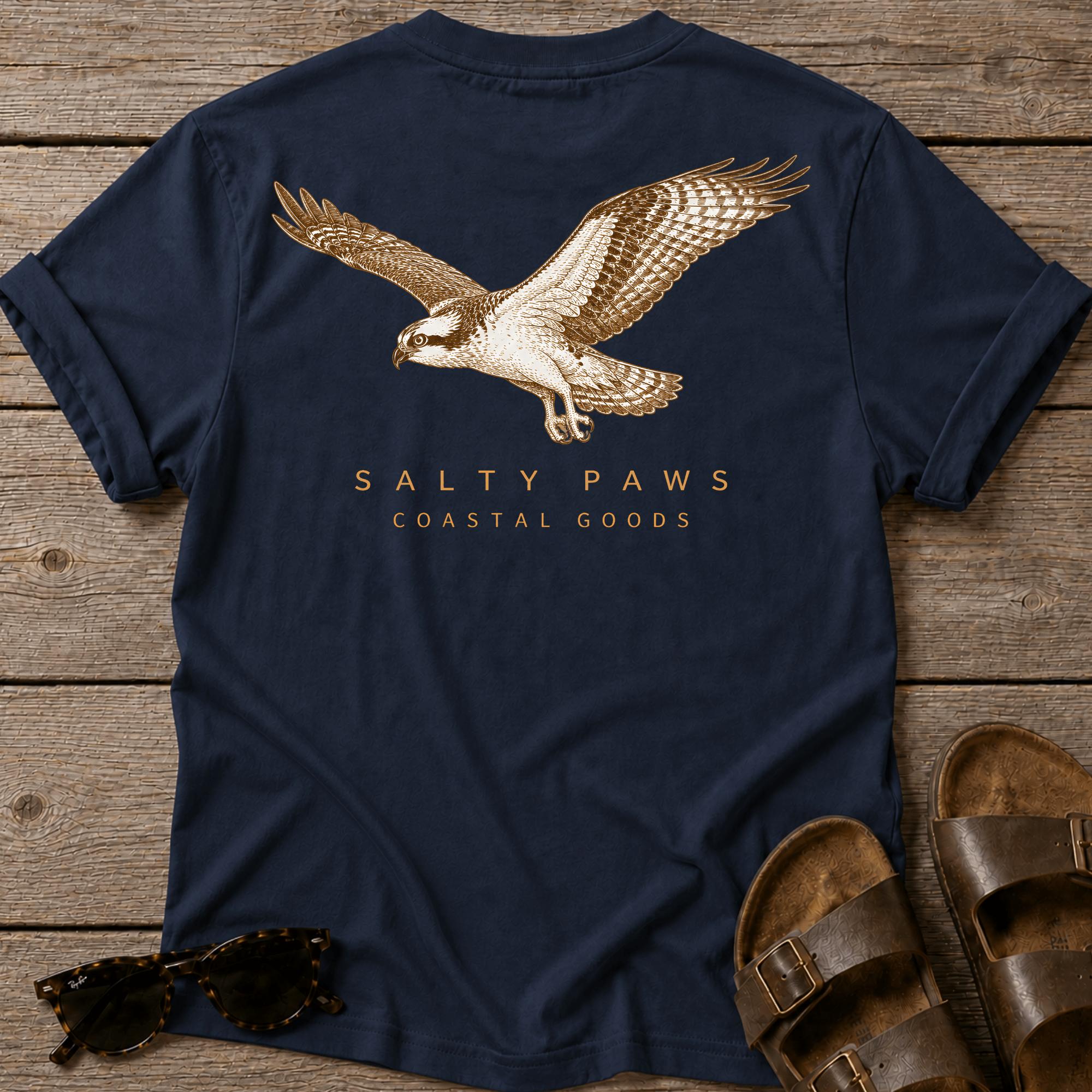 Osprey in Flight T-shirt BACK DESIGN