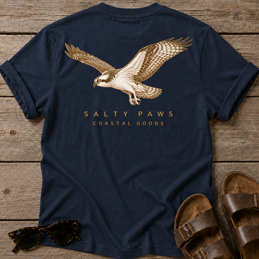 Osprey in Flight T-shirt BACK DESIGN