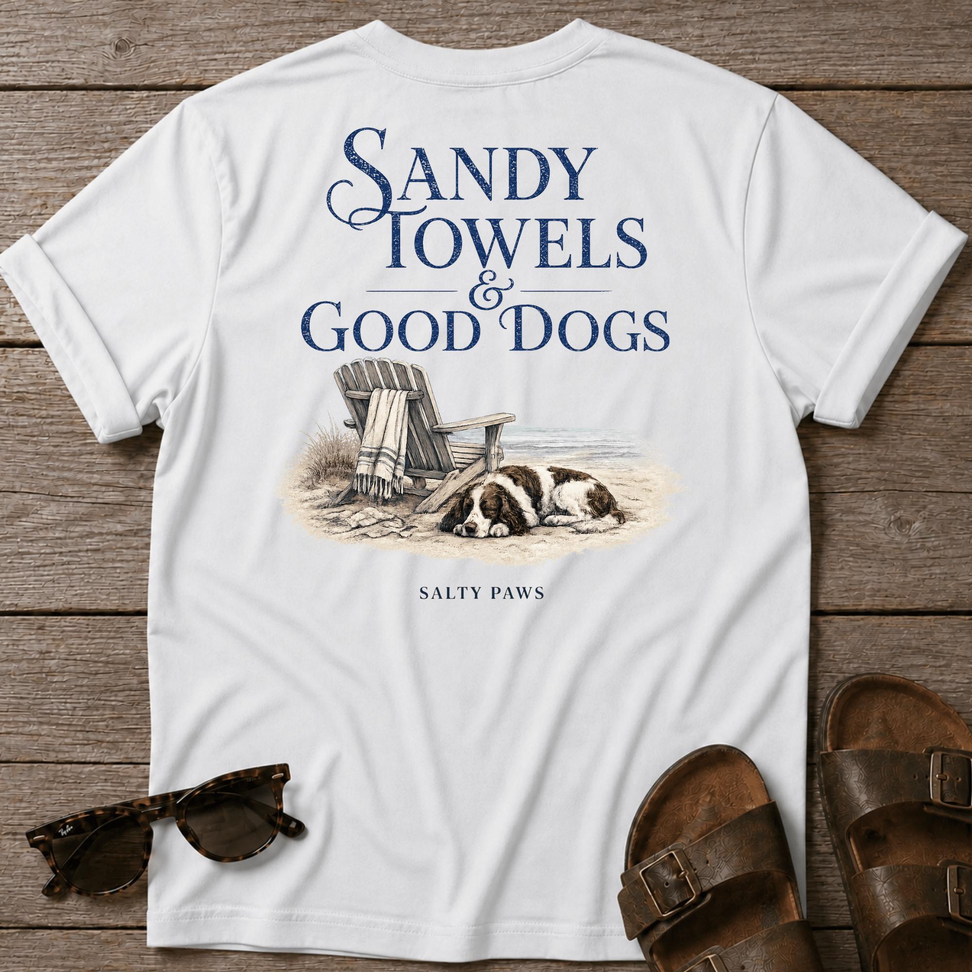 Sandy Towels & Good Dogs Spaniel BACK DESIGN